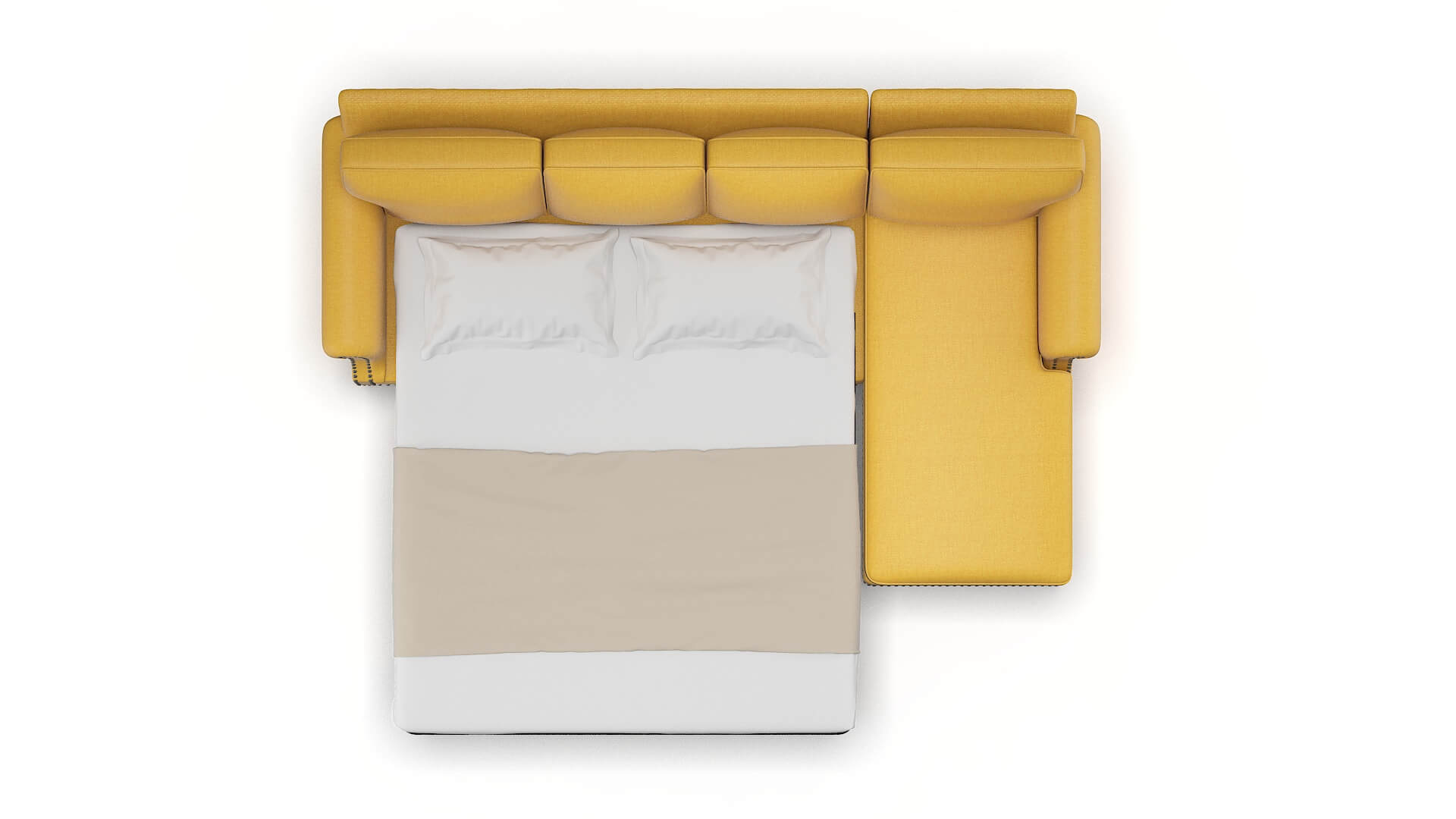 Rotterdam Tess Turmeric Panel Sleeper Espresso legs 3