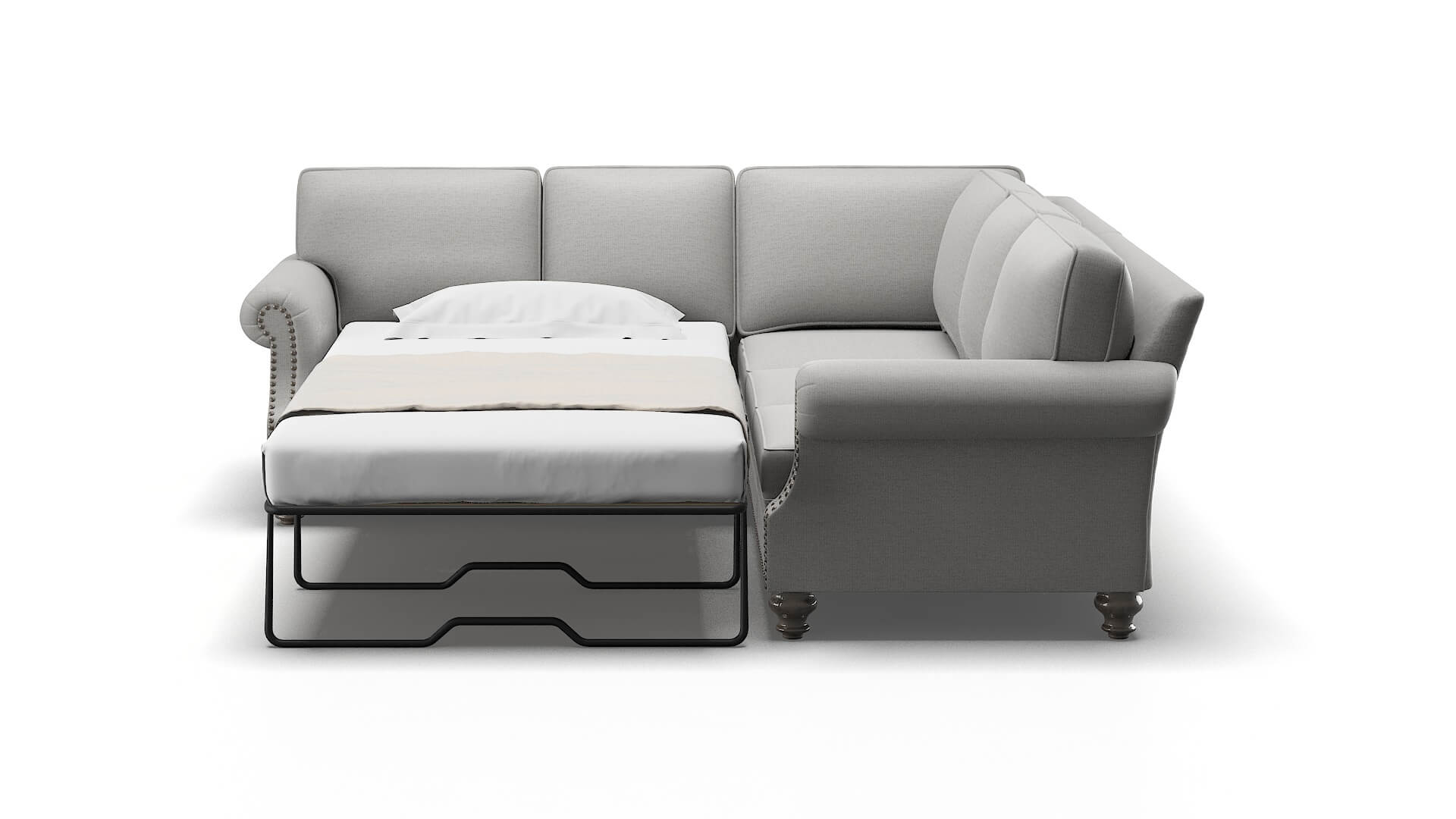 Rotterdam Urban_d Pepper Sectional Sleeper Espresso legs 1