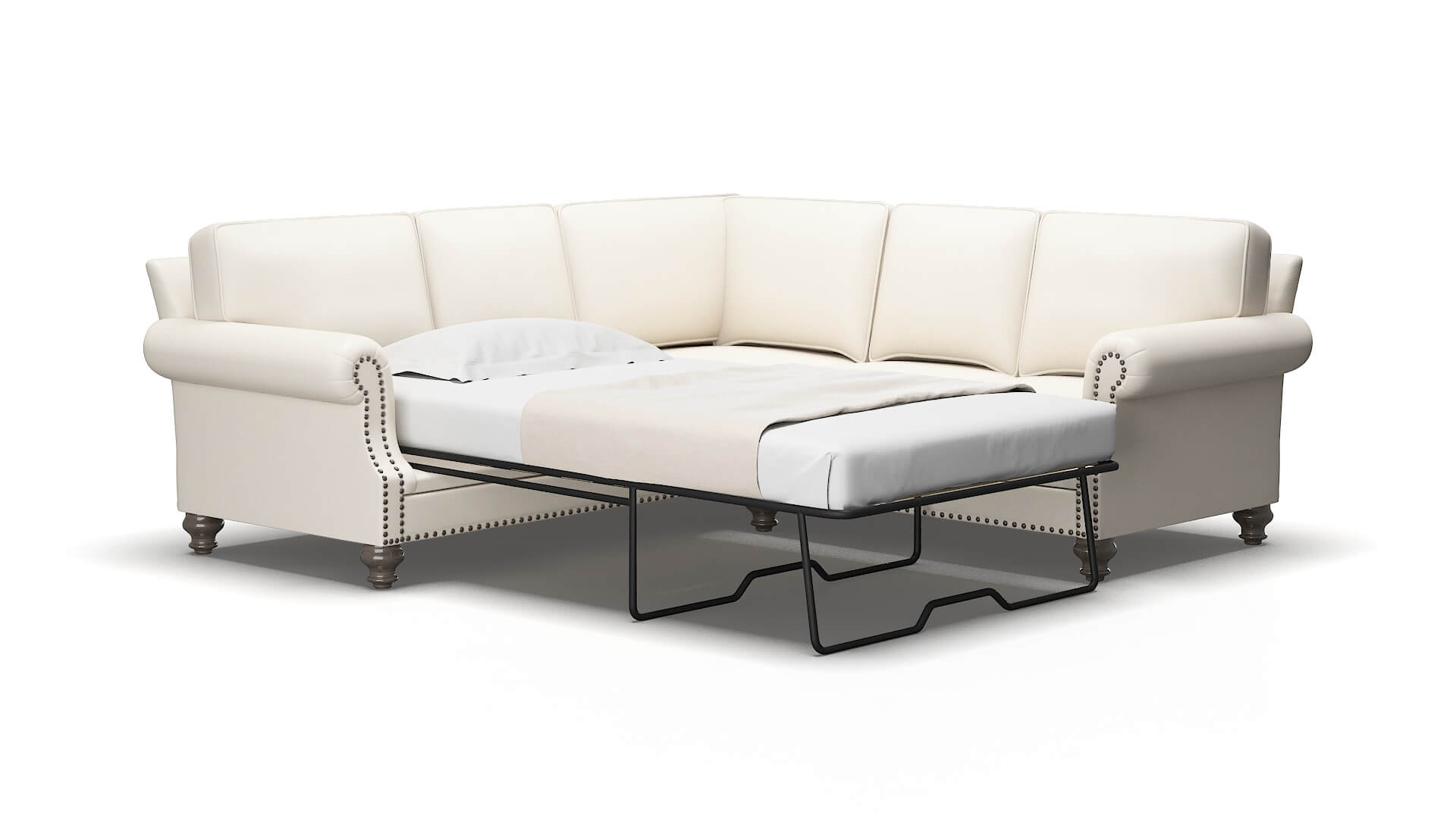 Rotterdam Urban_d snow Sectional sleeper Espresso Legs  2