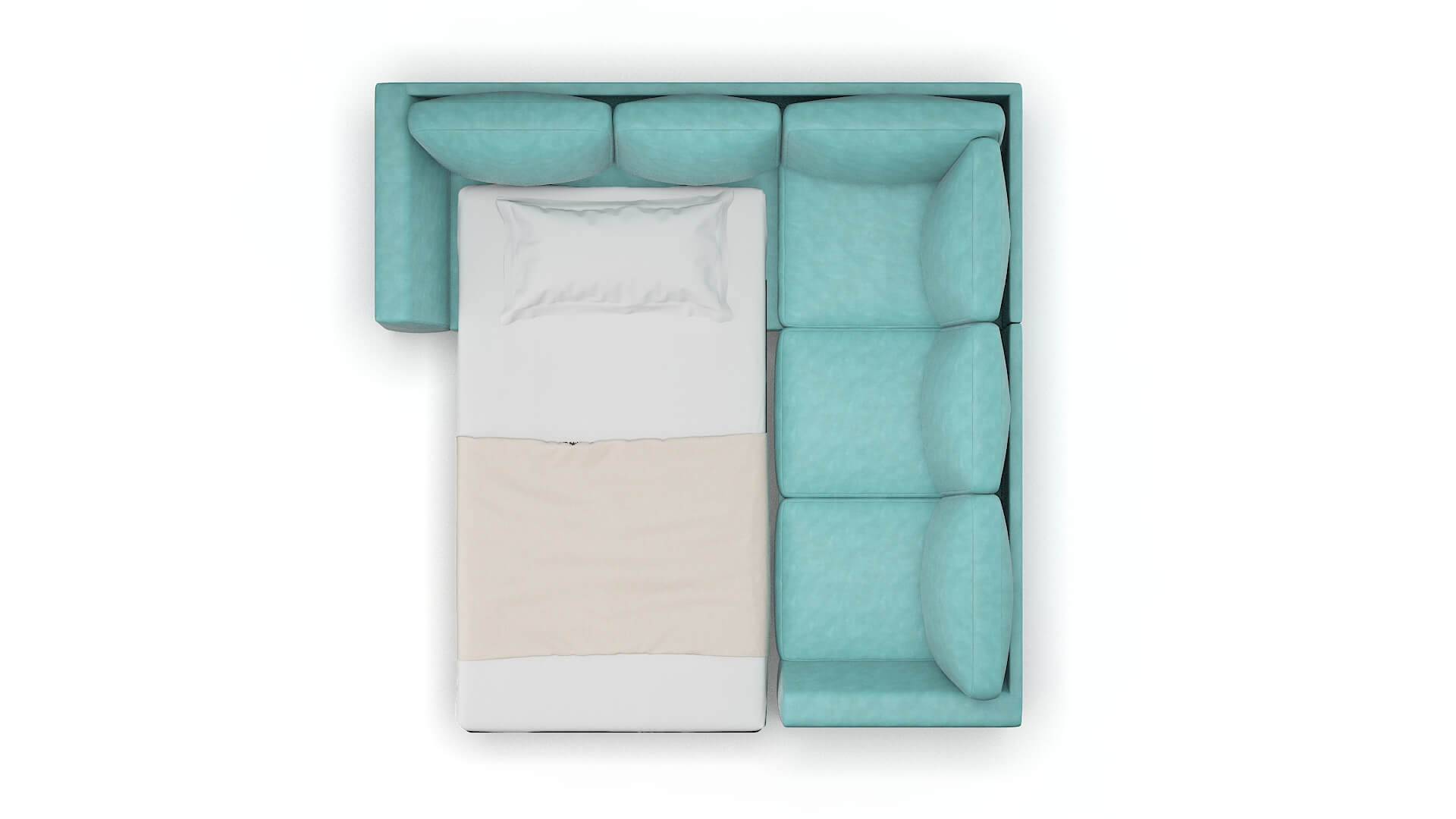 Royal Avalon_hp Aqua Sectional Sleeper Espresso legs 3