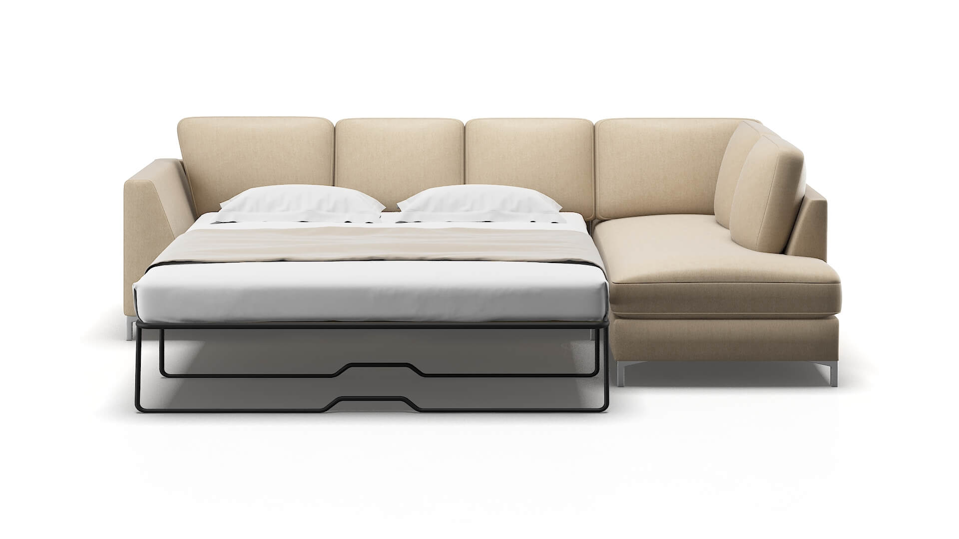 Royal Avenger Burlap Panel Sleeper Espresso legs 1