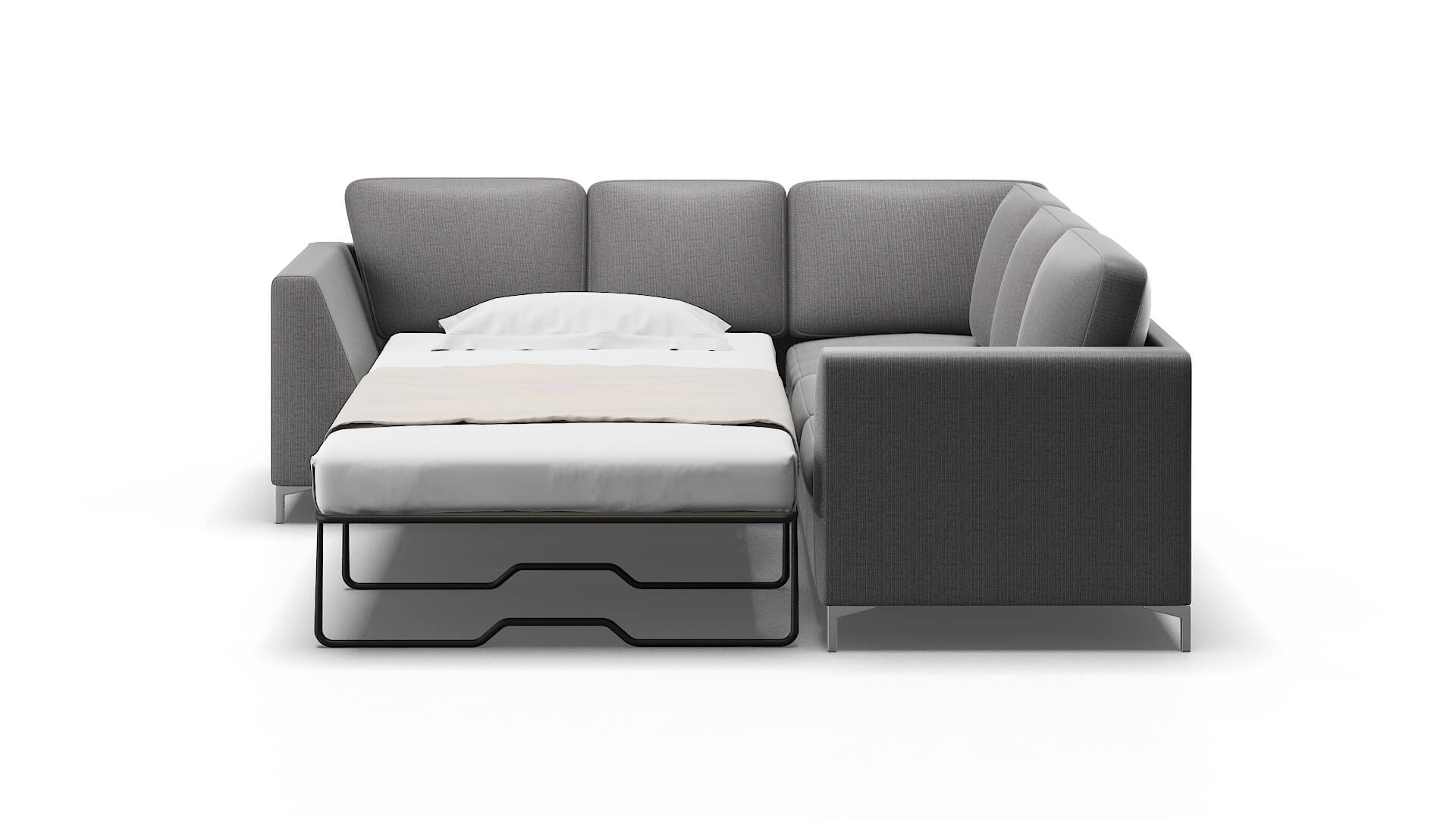 Royal Avenger Zinc Sectional Sleeper Espresso legs 1