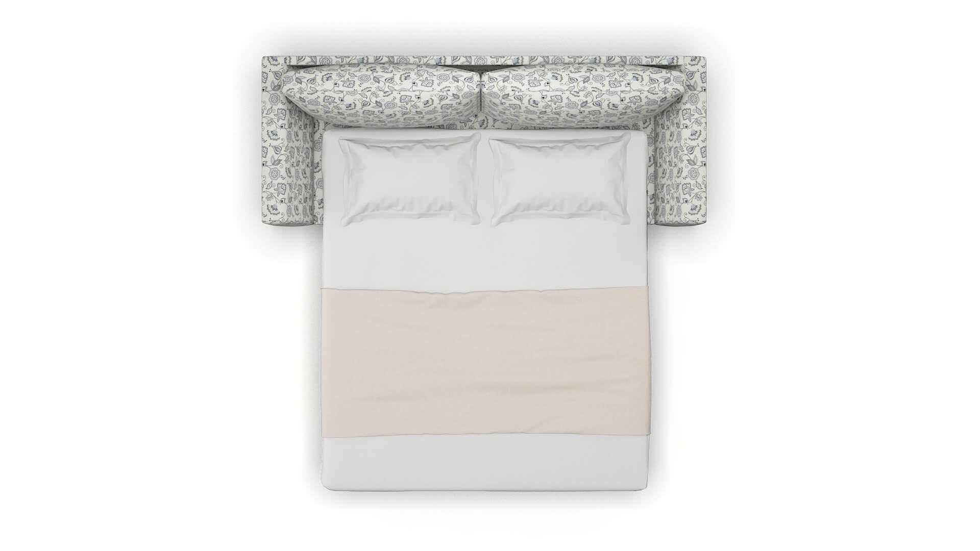 Royal Avignon Sky Sofa Sleeper Espresso legs 3