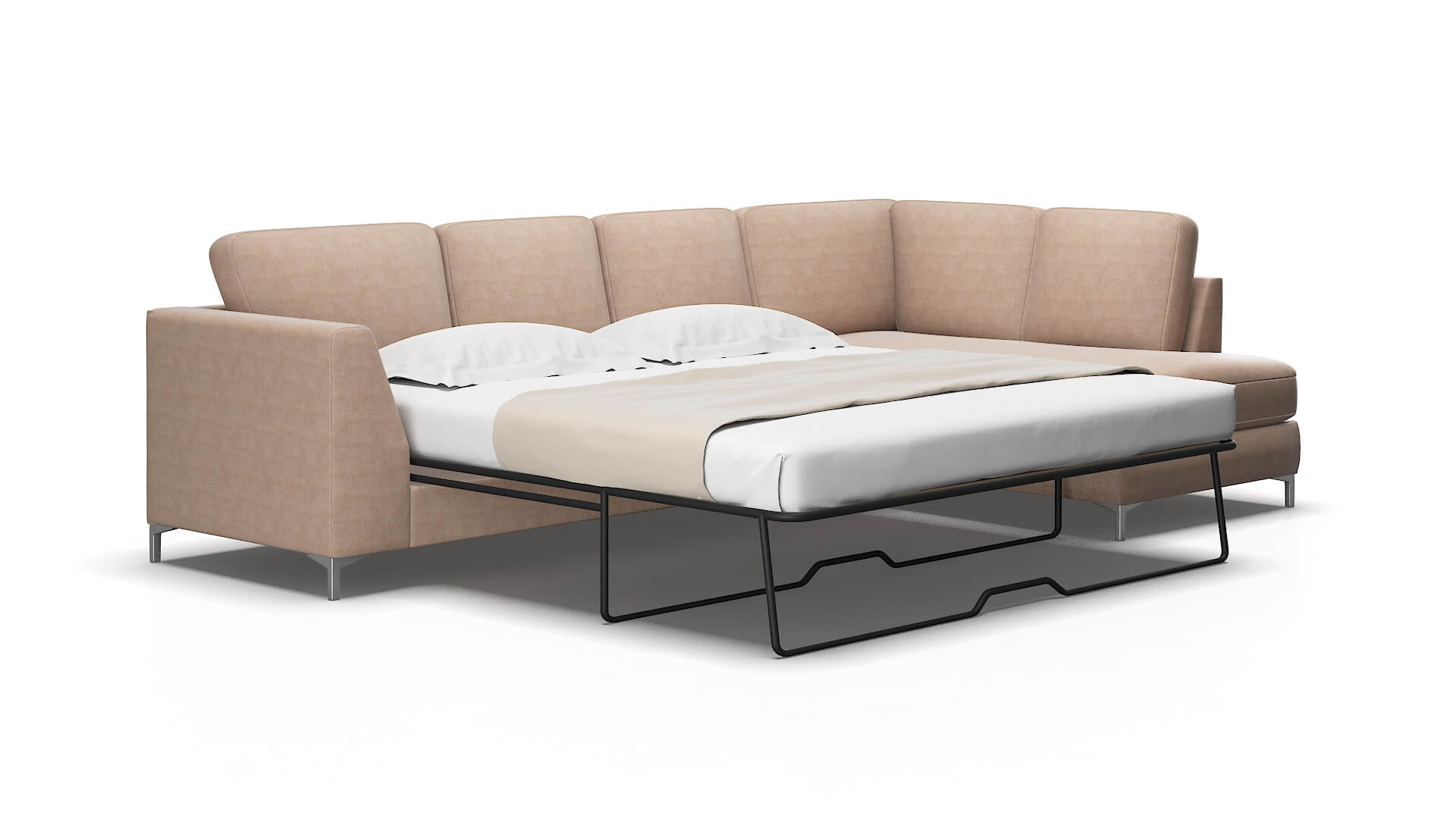 Royal Bella Pewter Panel Sleeper Espresso legs 2