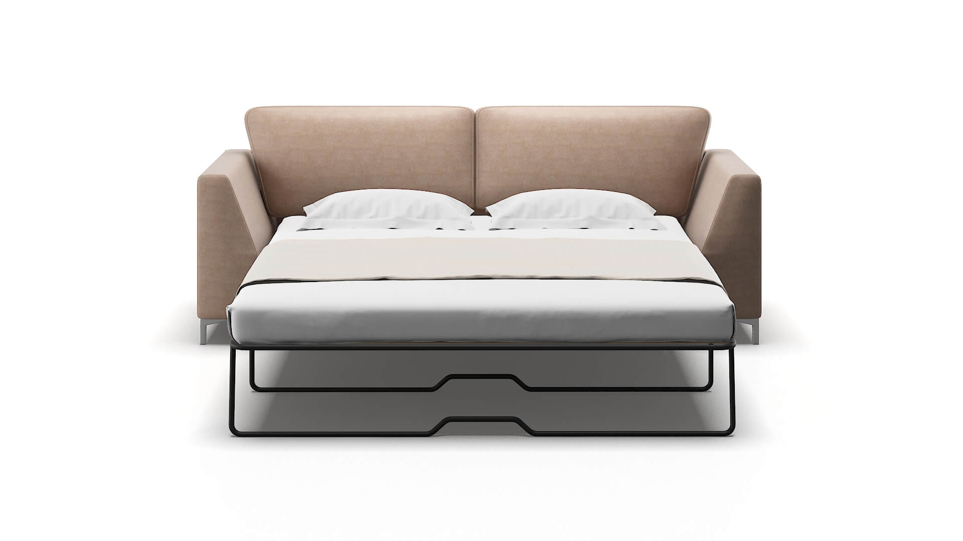 Royal Bella Pewter Sofa Sleeper Espresso legs 1