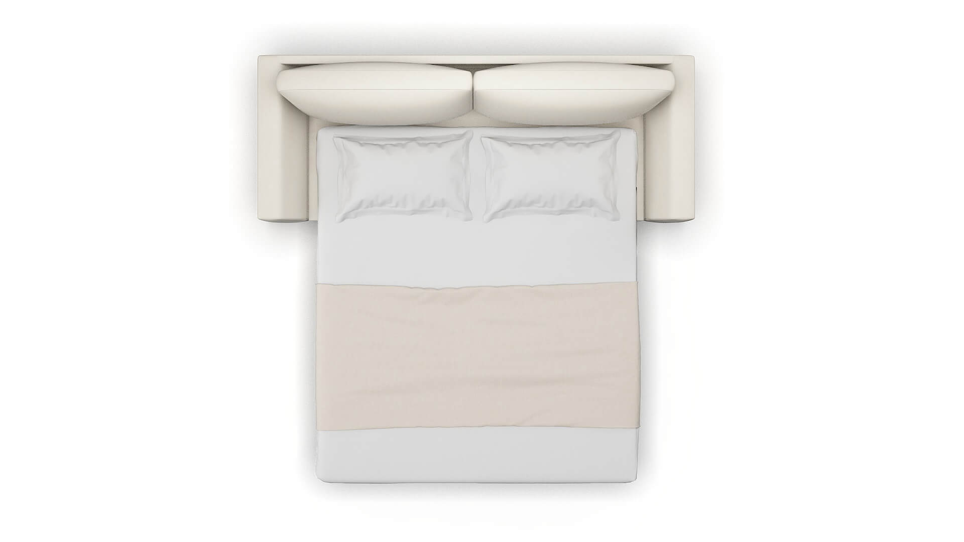 Royal Bungalow Ivory Sofa Sleeper Espresso legs 3