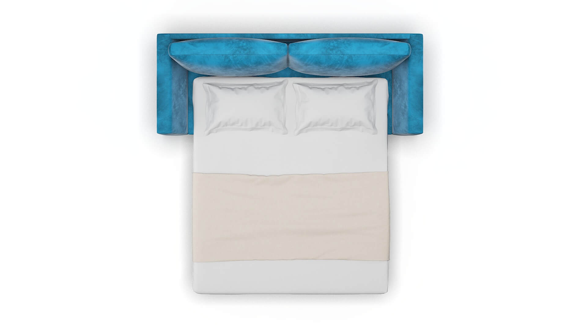 Royal Buzz Teal Sofa Sleeper Espresso legs 3