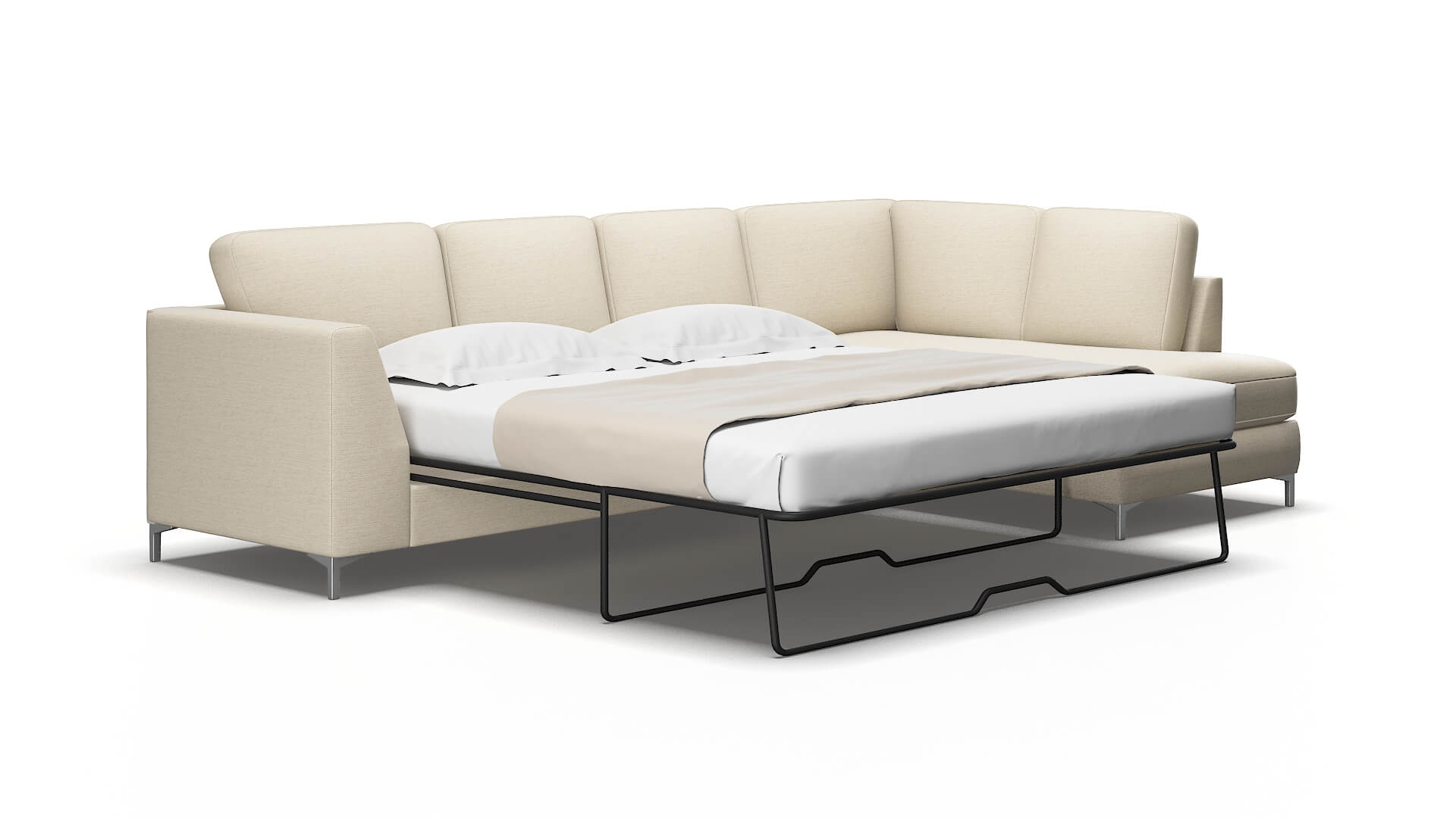 Royal Chance Sand Panel Sleeper Espresso legs 2