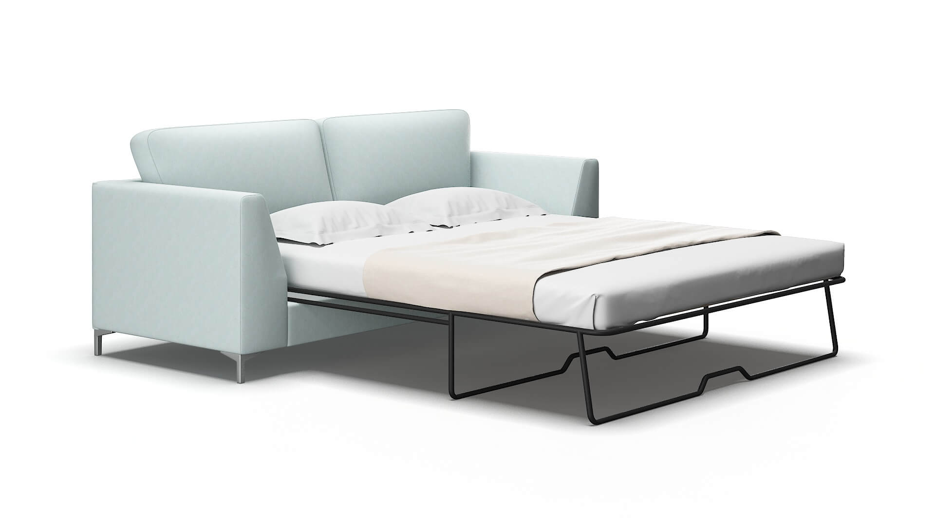 Royal Clyde Cornflower Sofa Sleeper Espresso legs 2