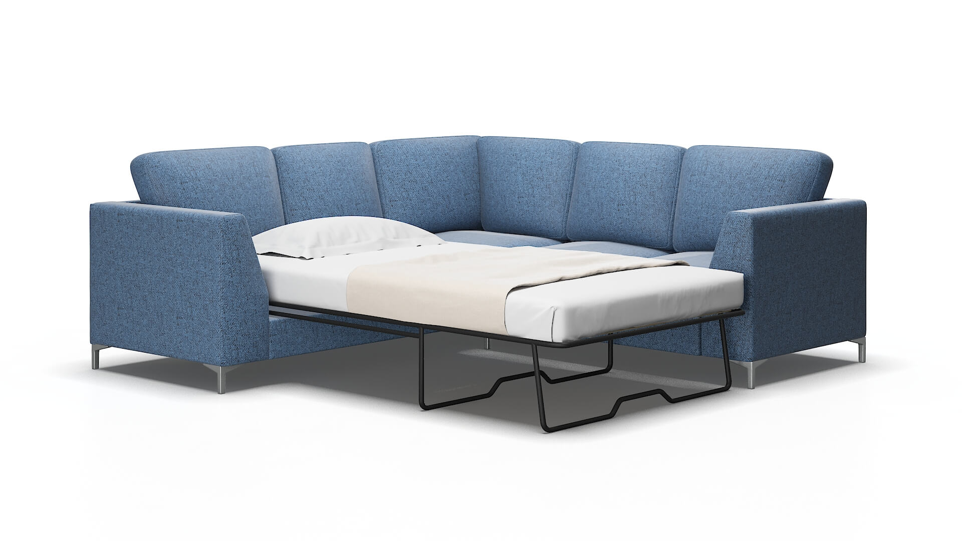 Royal Clyde Deep_ocean Sectional Sleeper Espresso legs 2