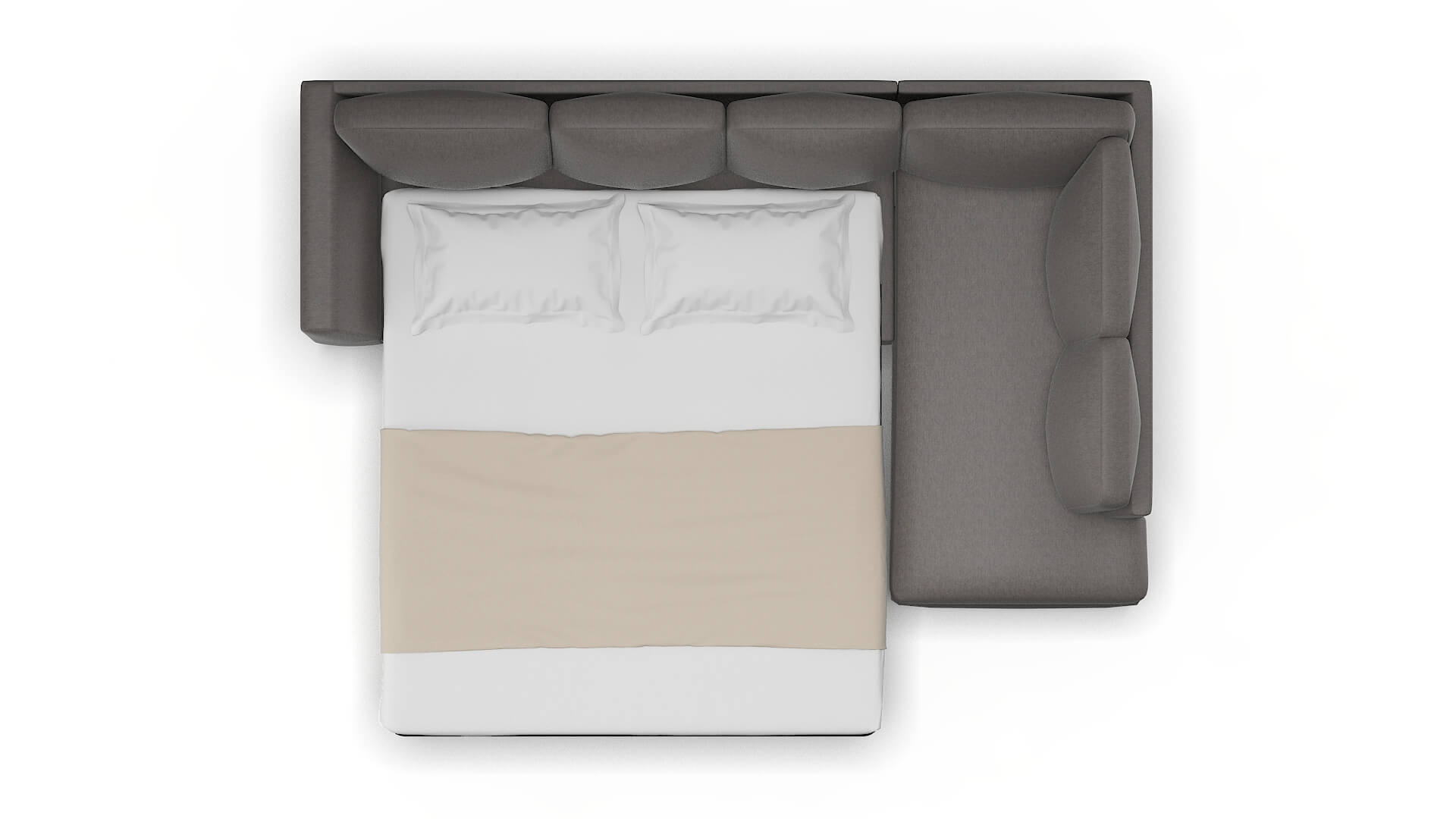 Royal Cosmo Charcoal Panel Sleeper Espresso legs 3