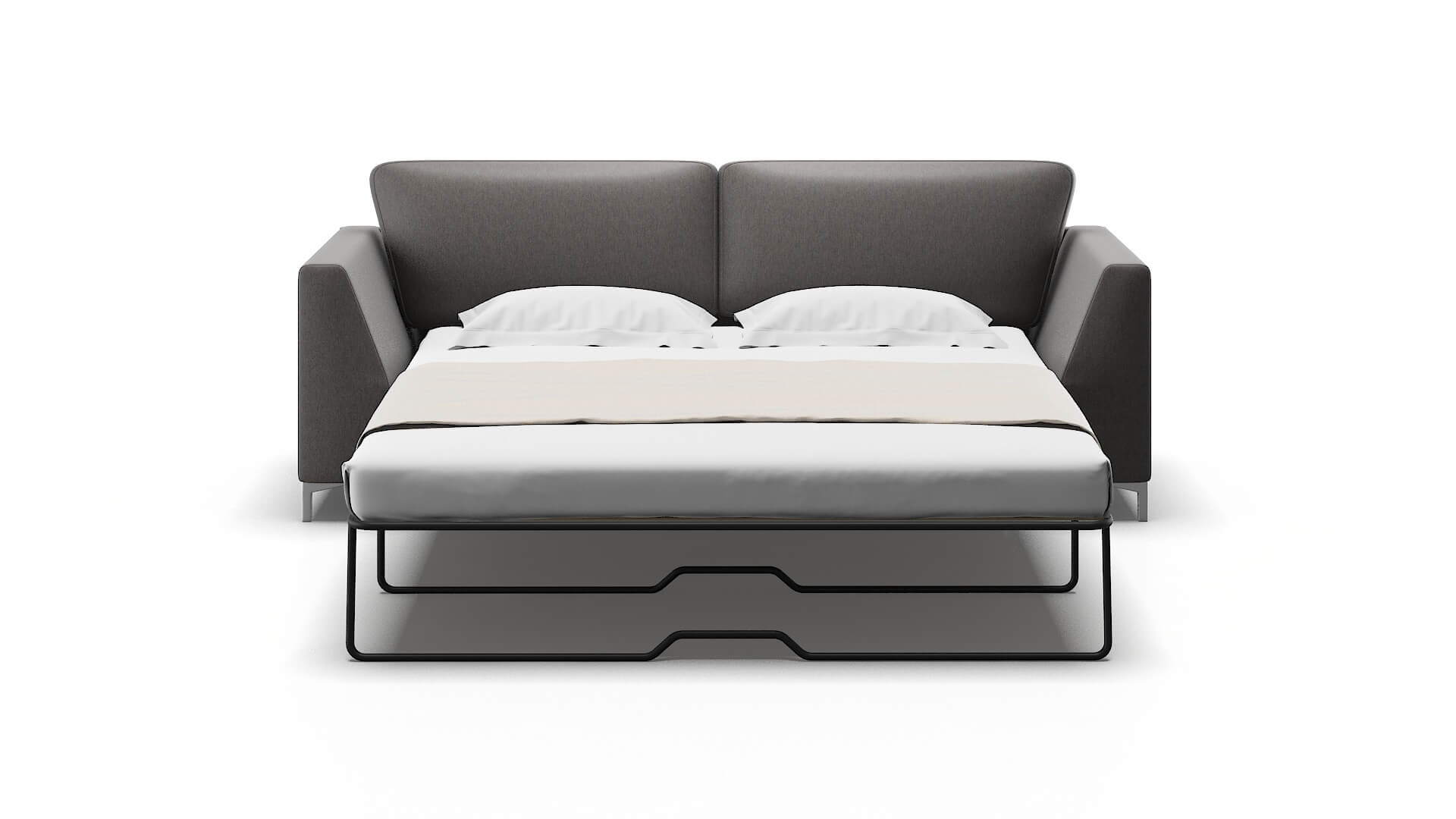 Royal Cosmo Charcoal Sofa Sleeper Espresso legs 1