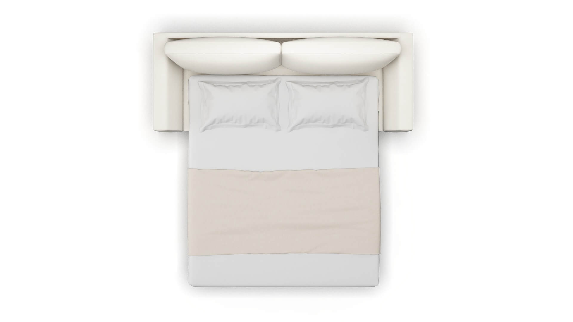 Royal Cosmo Ivory Sofa Sleeper Espresso legs 3