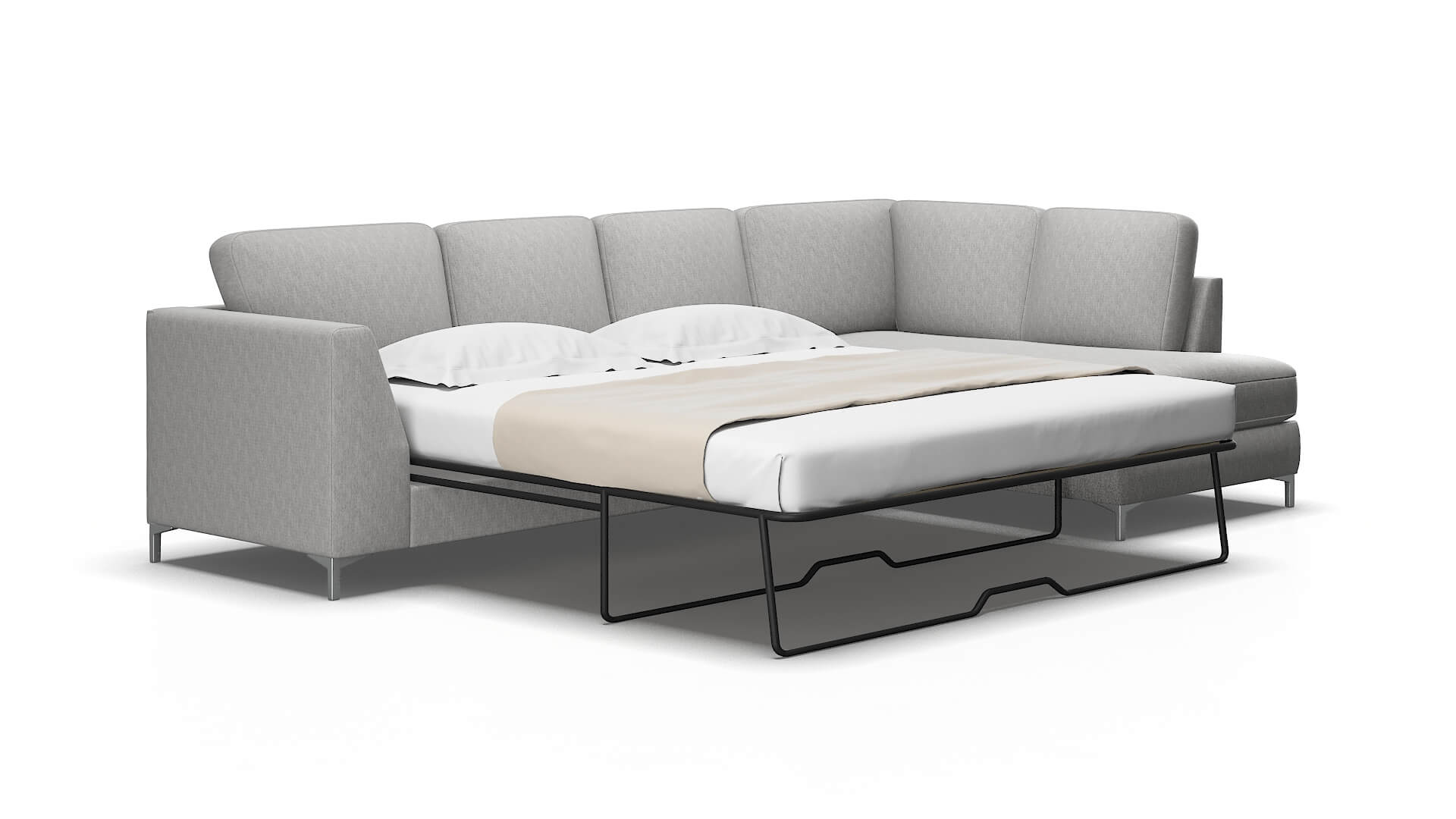 Royal Cosmo Steel Panel Sleeper Espresso Legs 2