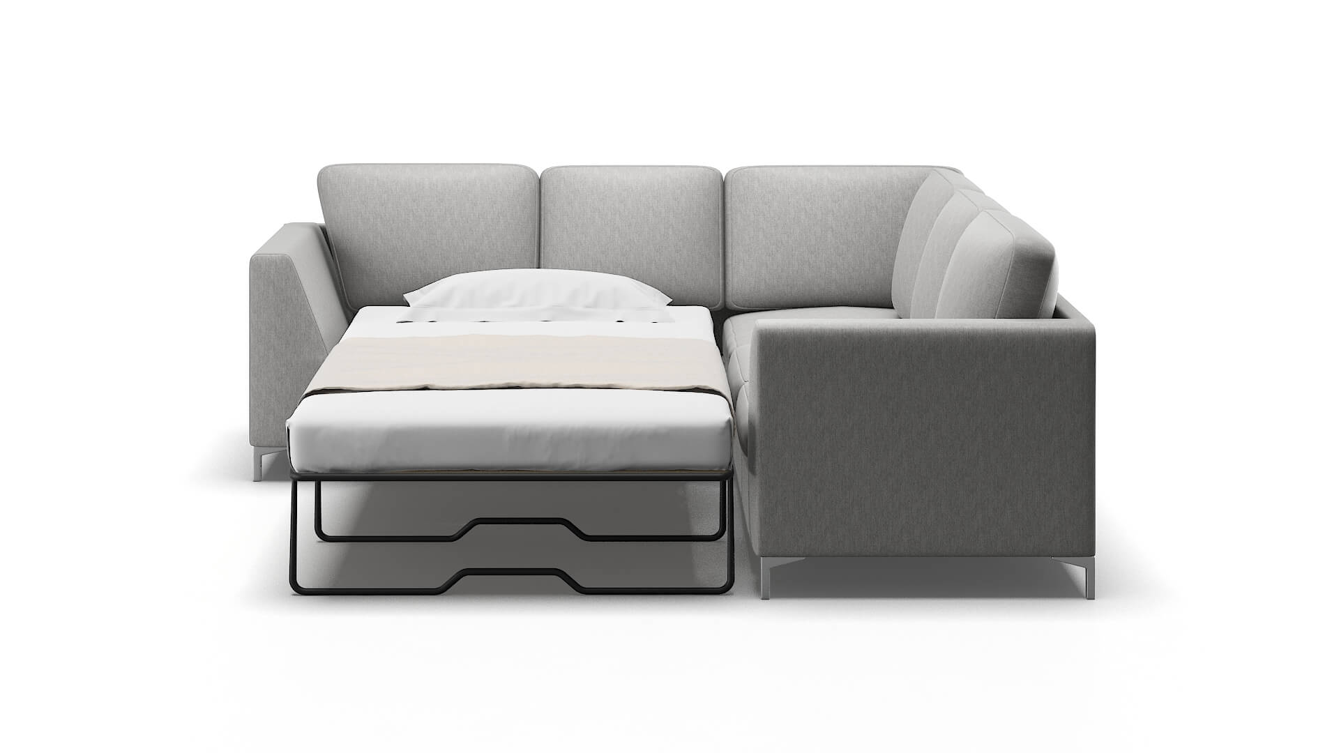 Royal Cosmo Steel Sectional Sleeper Espresso legs 1