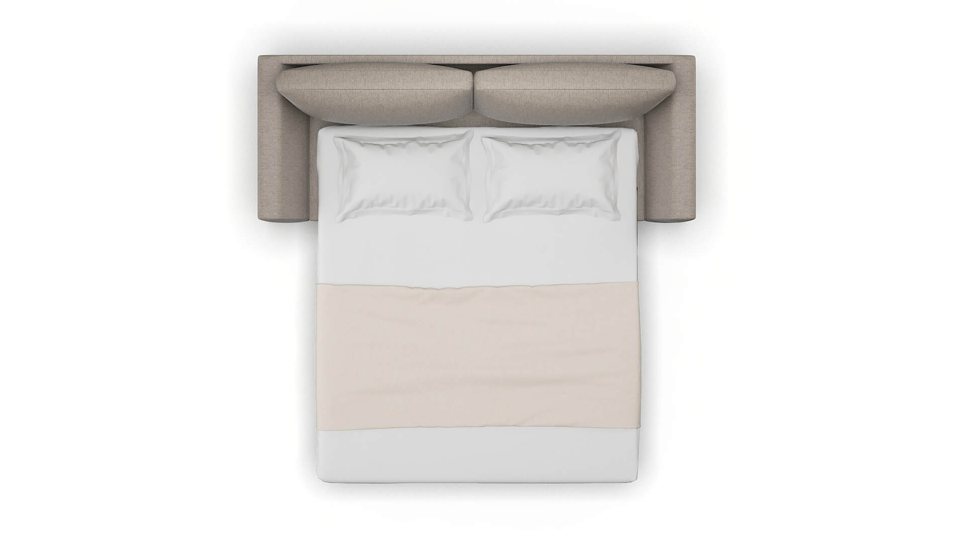 Royal Cosmo Taupe Sofa Sleeper Espresso legs 3