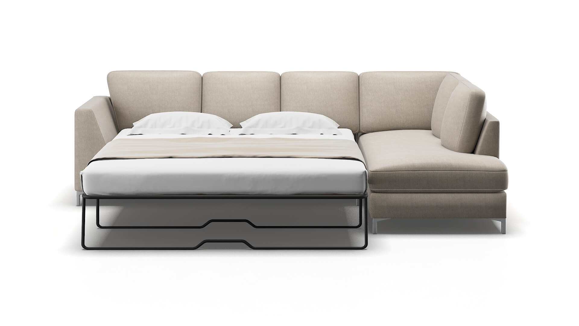 Royal Derby Linen Panel Sleeper Espresso legs 1