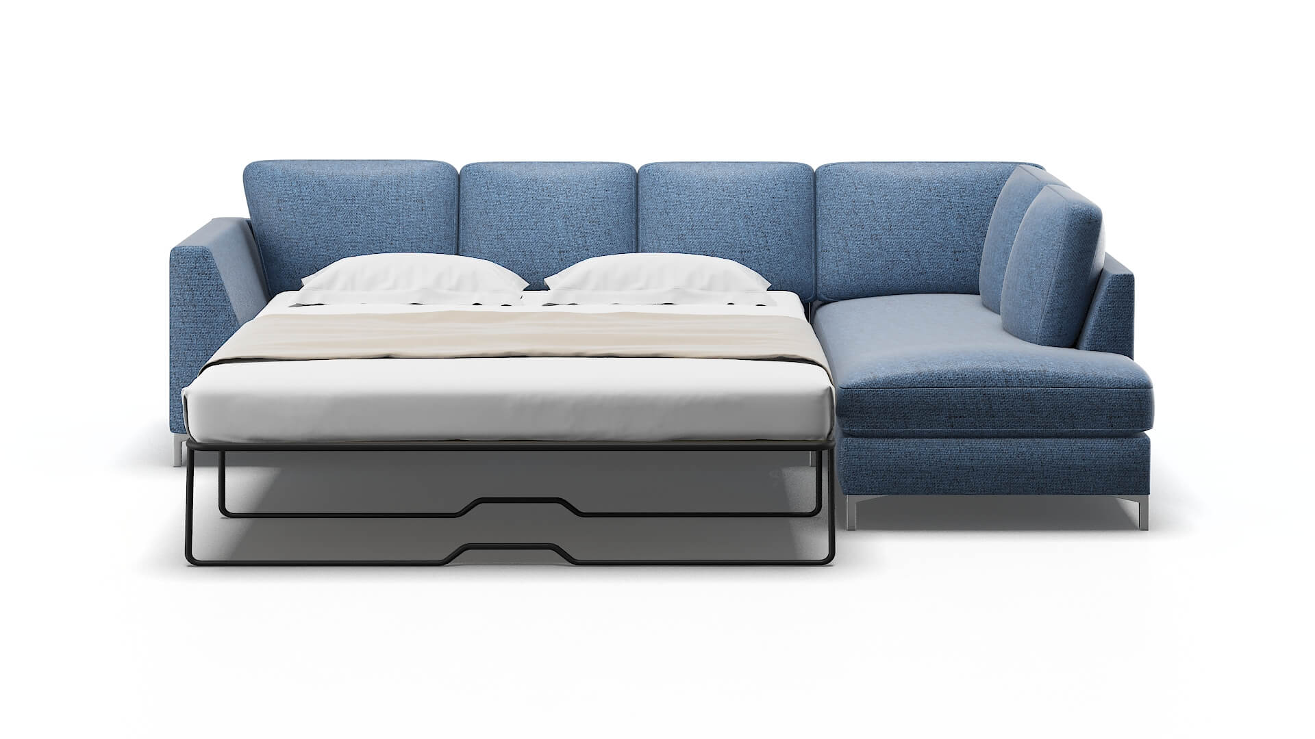 Royal Derby Navy Panel Sleeper Espresso legs 1