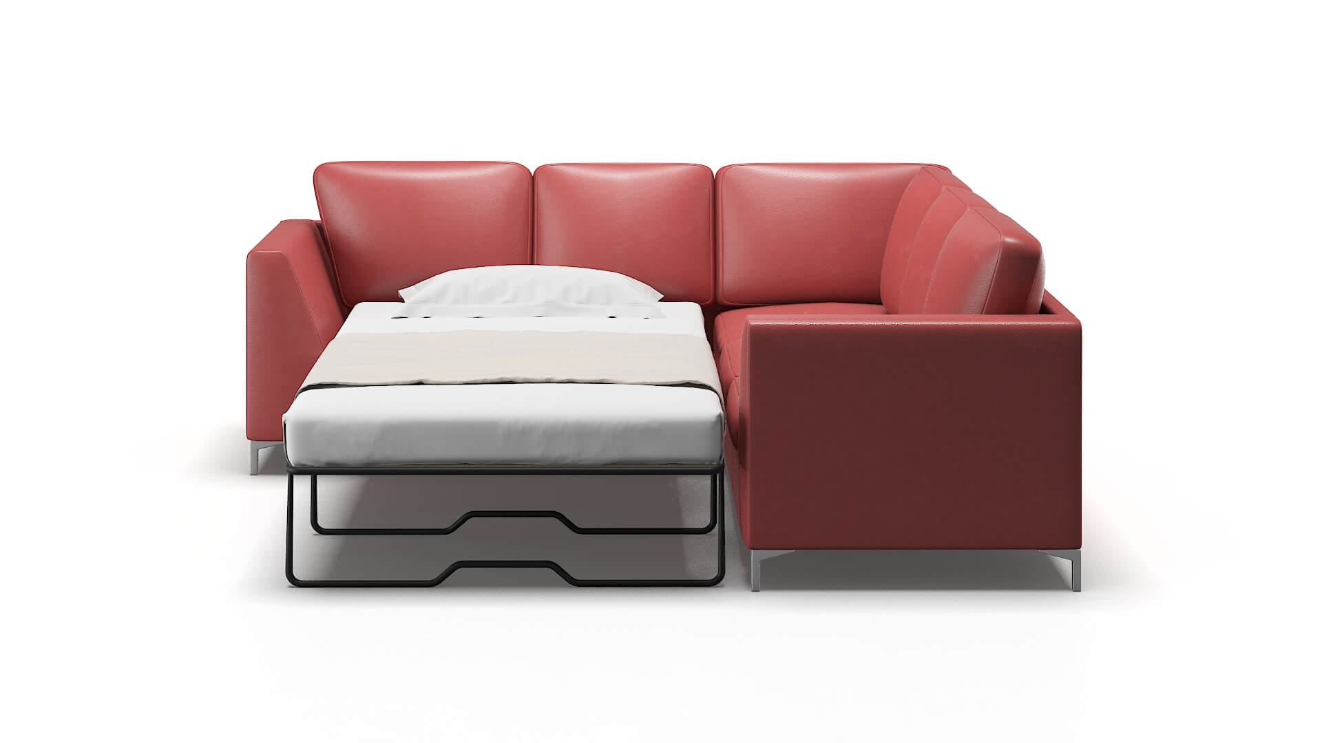 Royal Dillion Cordovan Sectional Sleeper Espresso legs 1