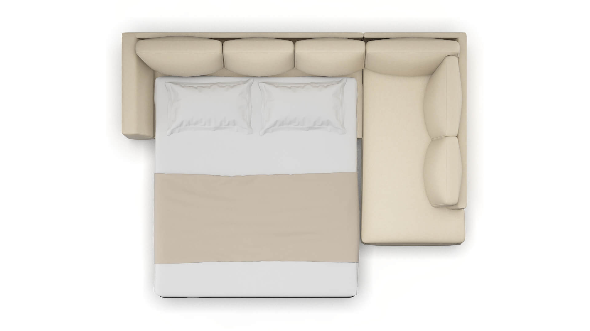 Royal Dream_d Almond Panel Sleeper Espresso legs 3