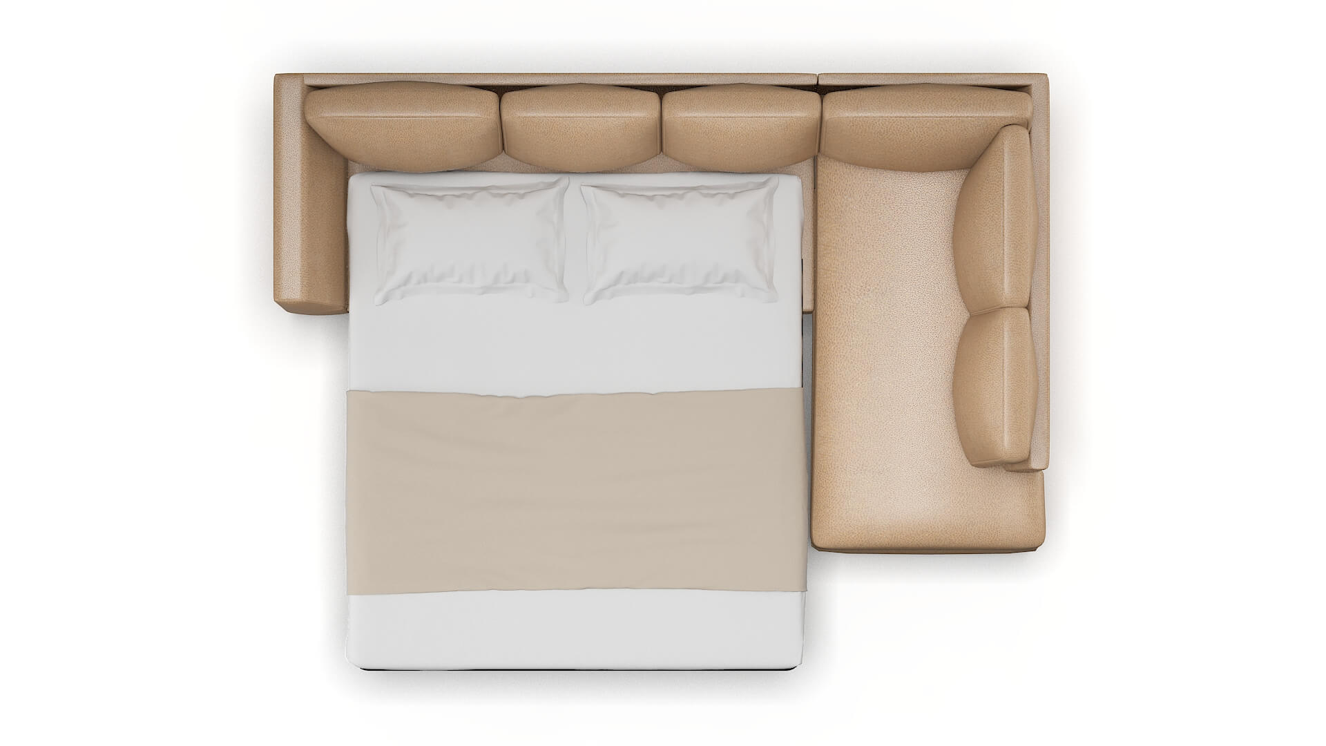 Royal Ford Dune Panel Sleeper Espresso legs 3