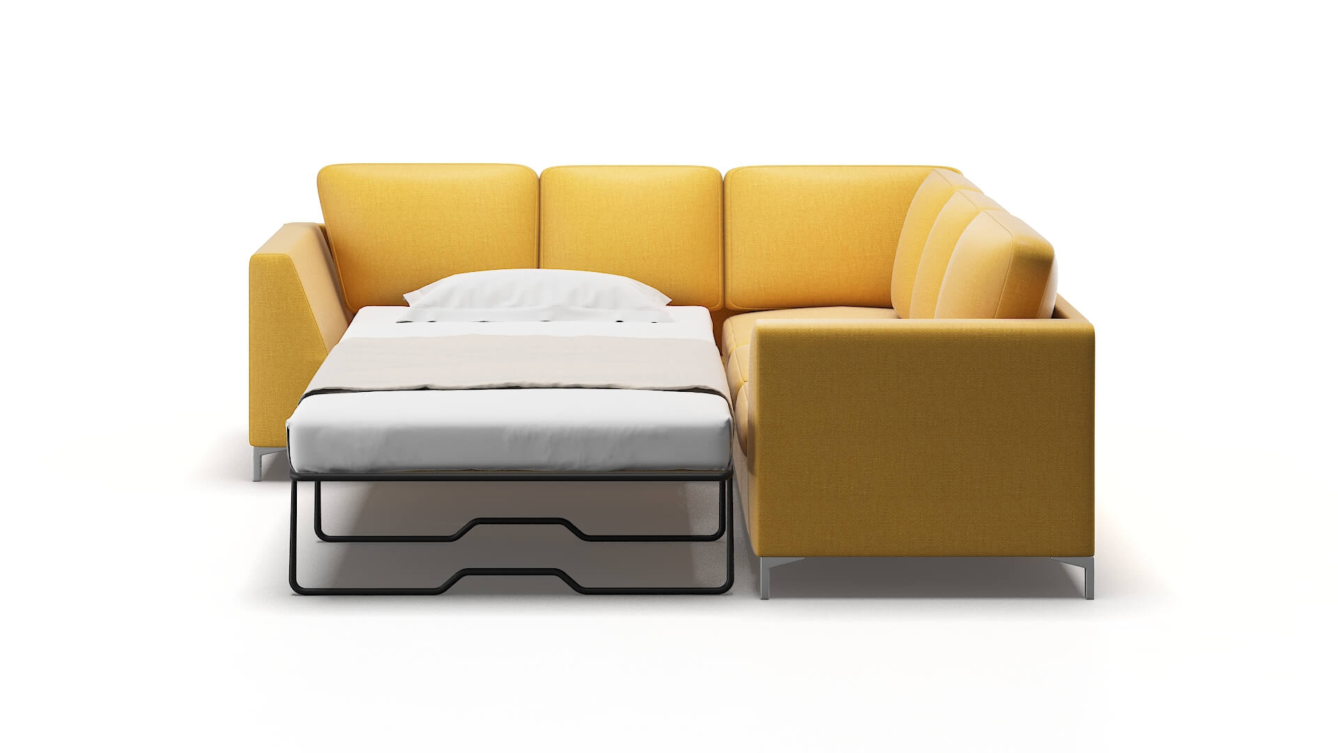 Royal Glee Aglow Sectional Sleeper Espresso legs 1