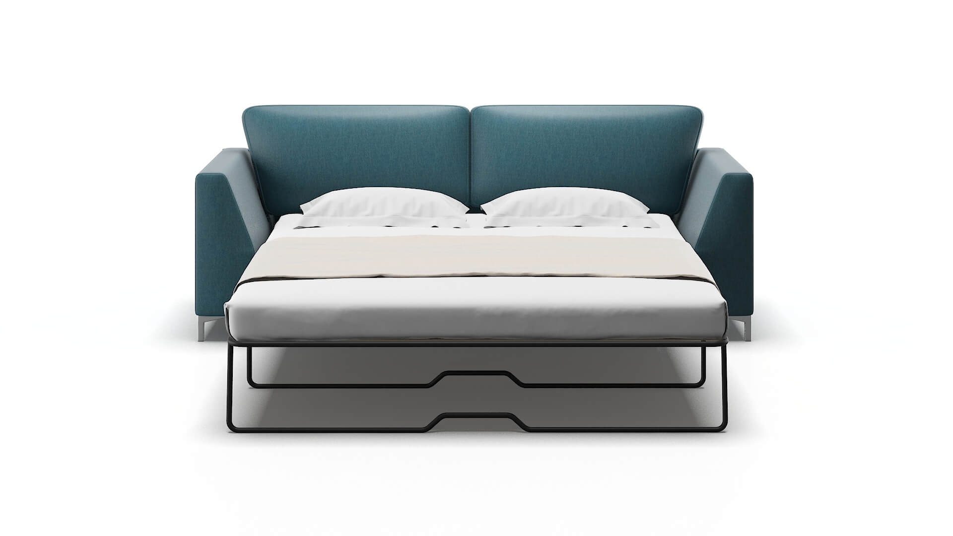 Royal Hepburn Teal Sofa Sleeper Espresso legs 1