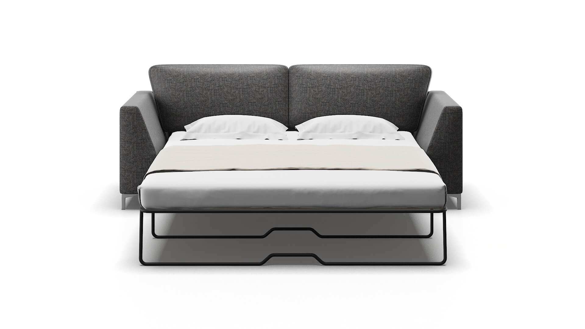 Royal Insight Charcoal Sofa Sleeper Espresso legs 1