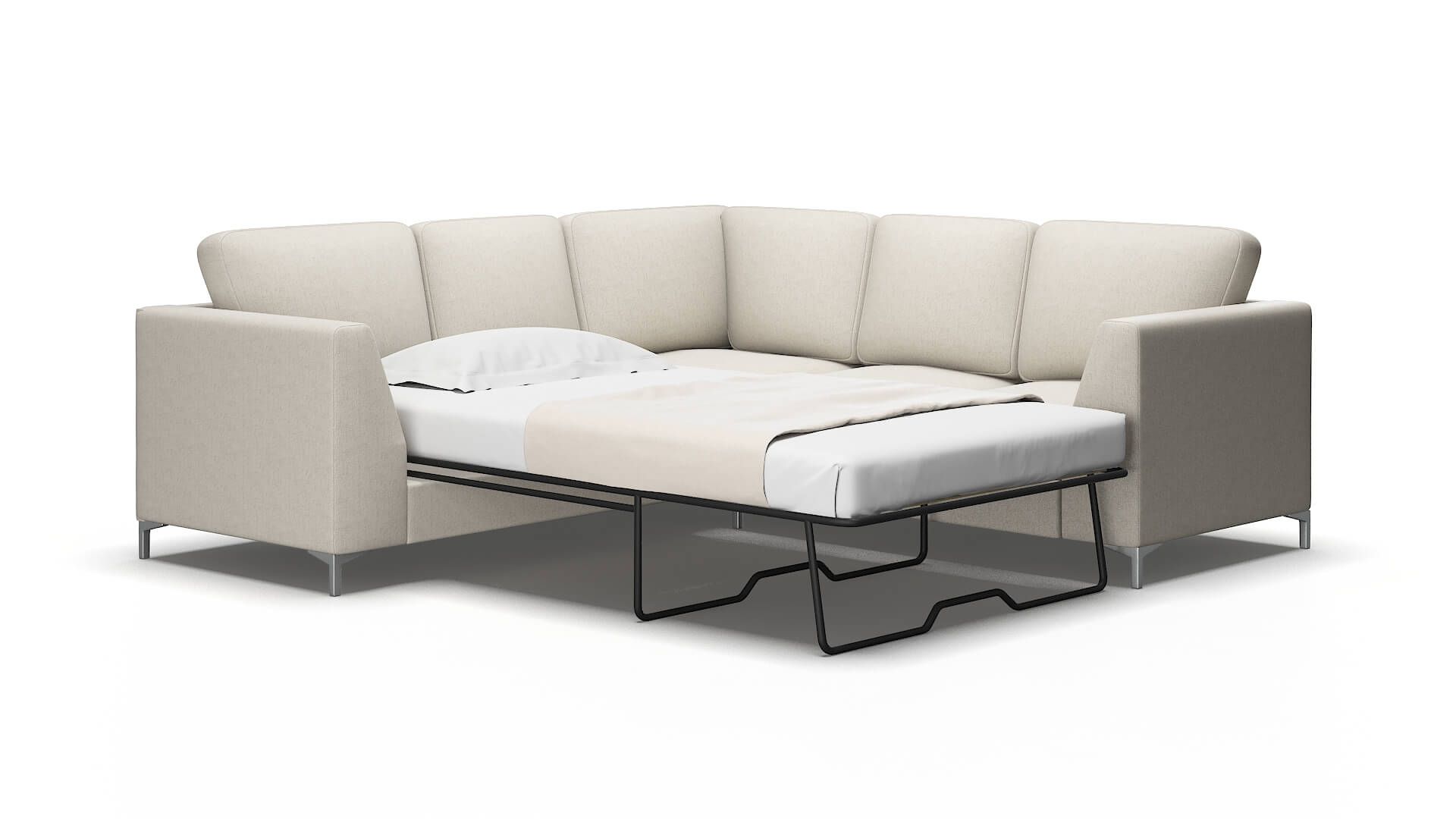Royal Insight Dove Sectional Sleeper Espresso legs 2