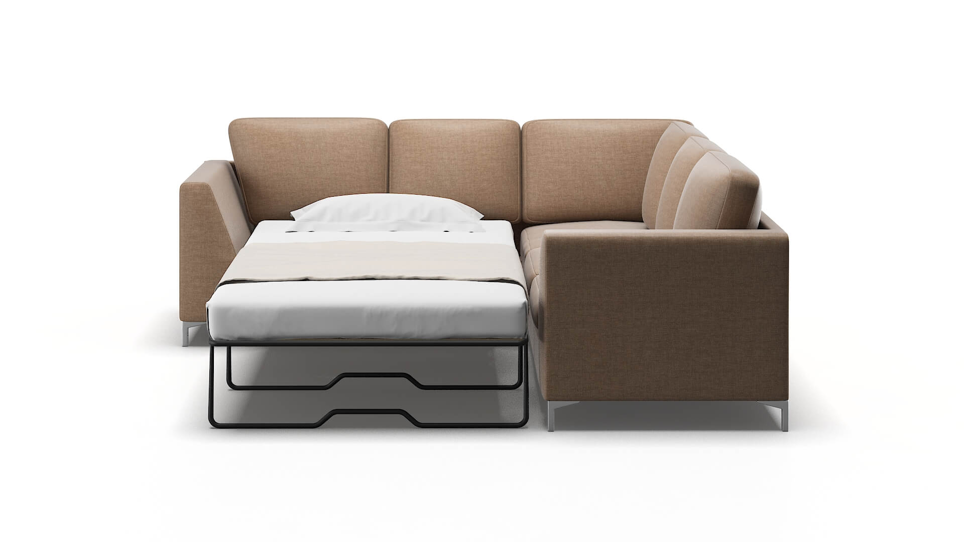 Royal Keylargo Mink Sectional Sleeper Espresso legs 1