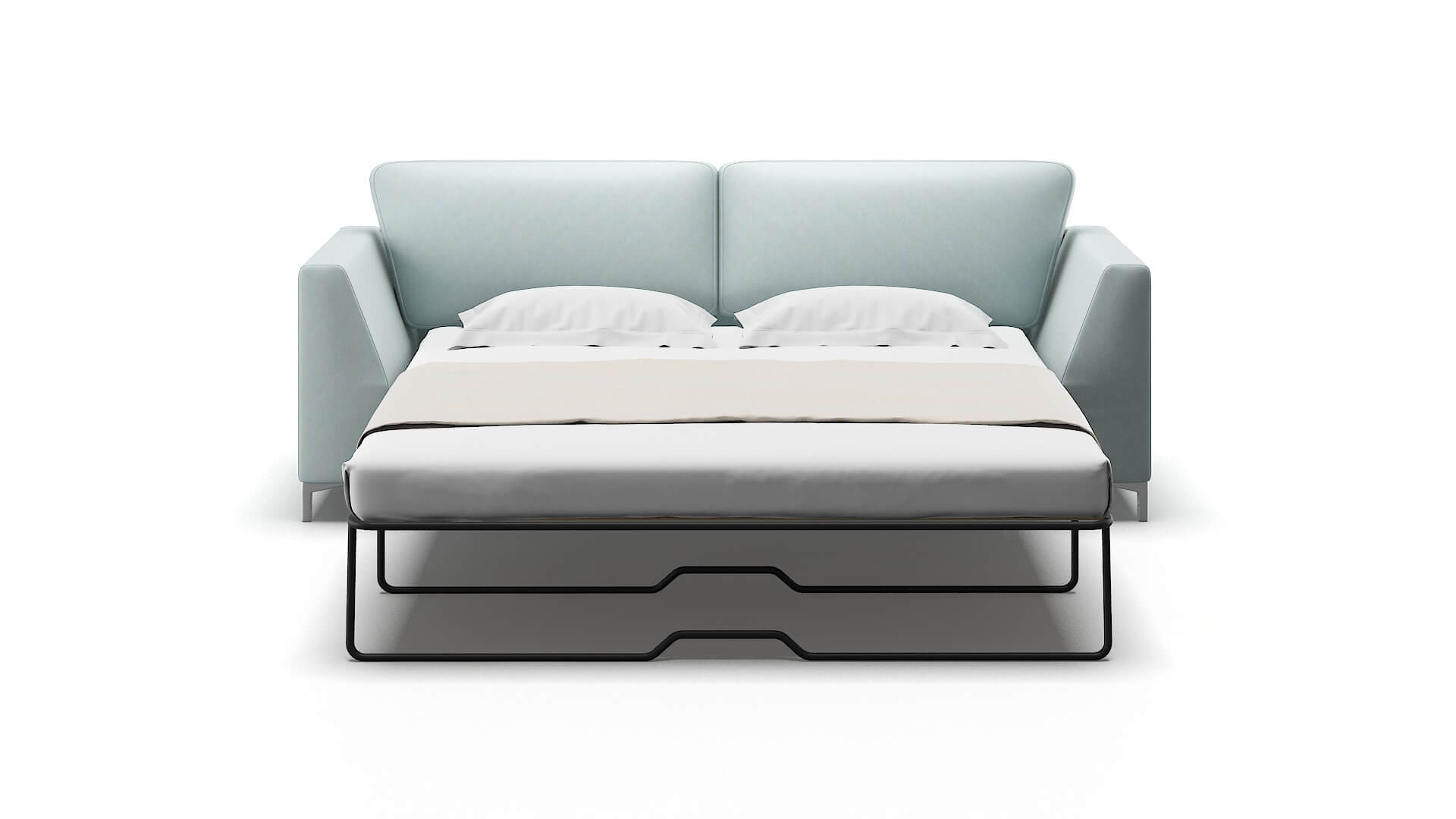 Royal Leslie Robins_egg Sofa Sleeper Espresso legs 1