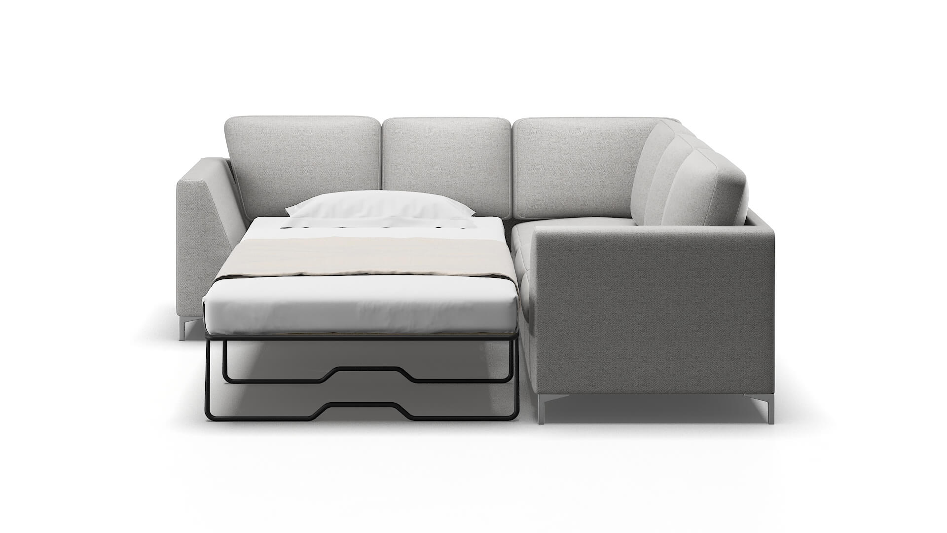 Royal Malibu Dove Sectional Sleeper Espresso legs 1