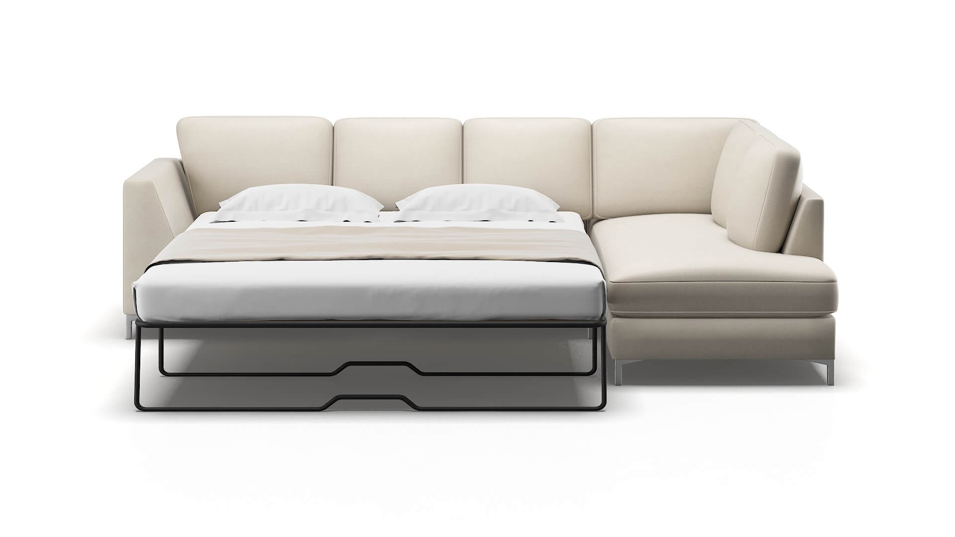 Royal Malibu Linen Panel Sleeper Espresso legs 1