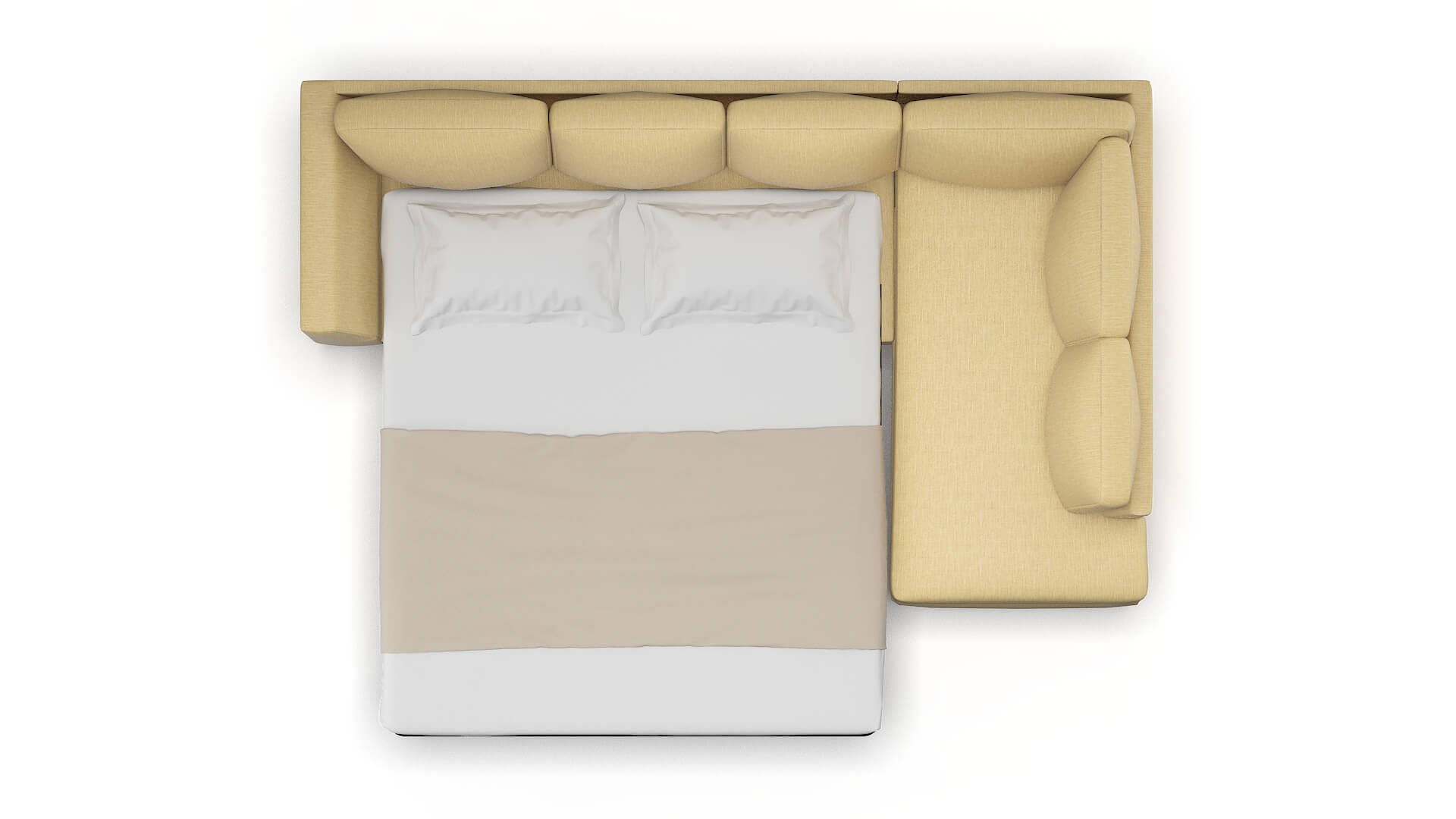 Royal Malibu Maize Panel Sleeper Espresso legs 3