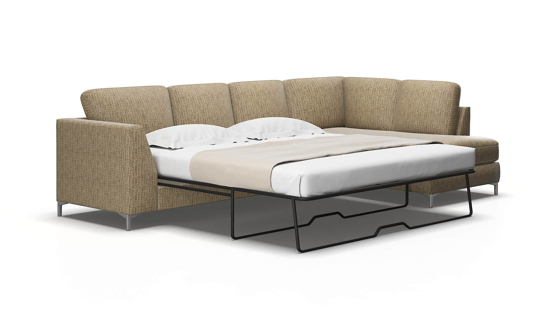 Royal Marcy Camel Panel Sleeper Espresso legs 2