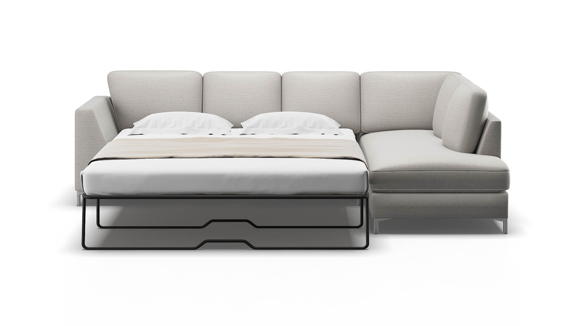 Royal Naples Ash Panel Sleeper Espresso legs 1