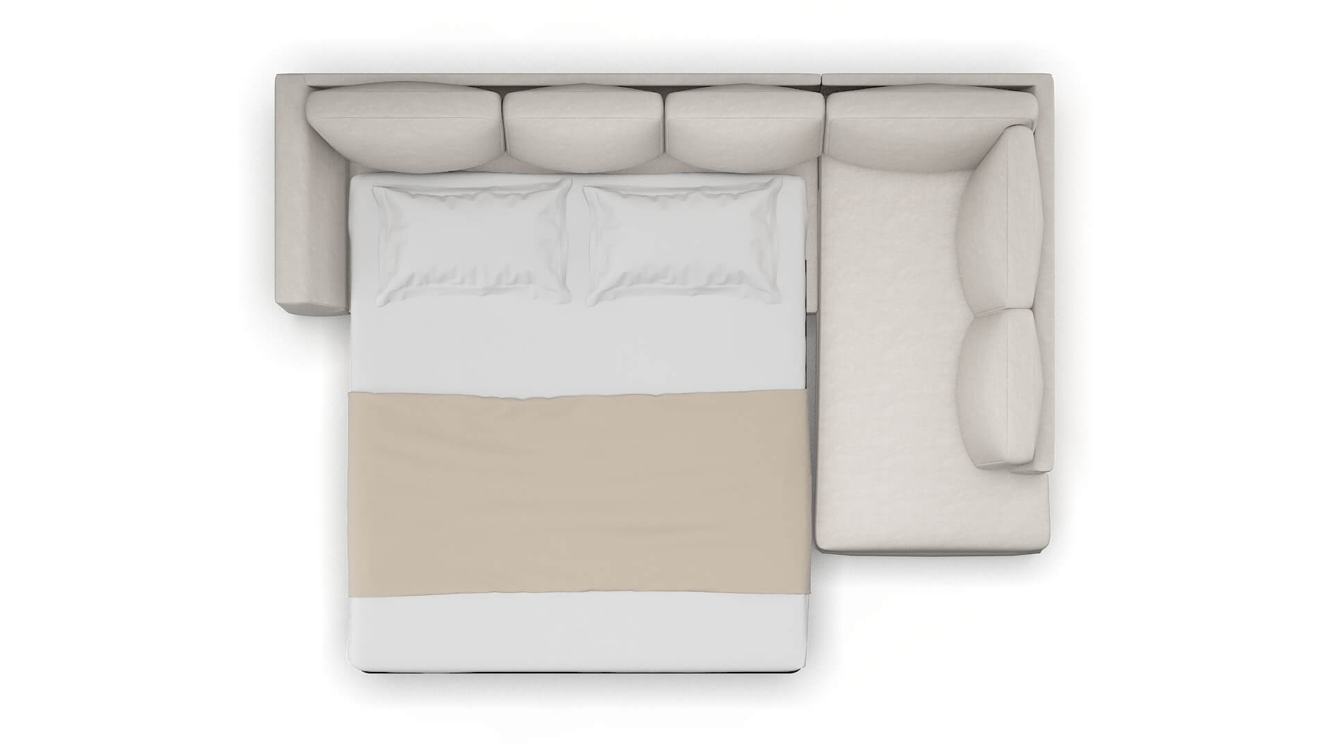 Royal Noble Grey Panel Sleeper Espresso legs 3