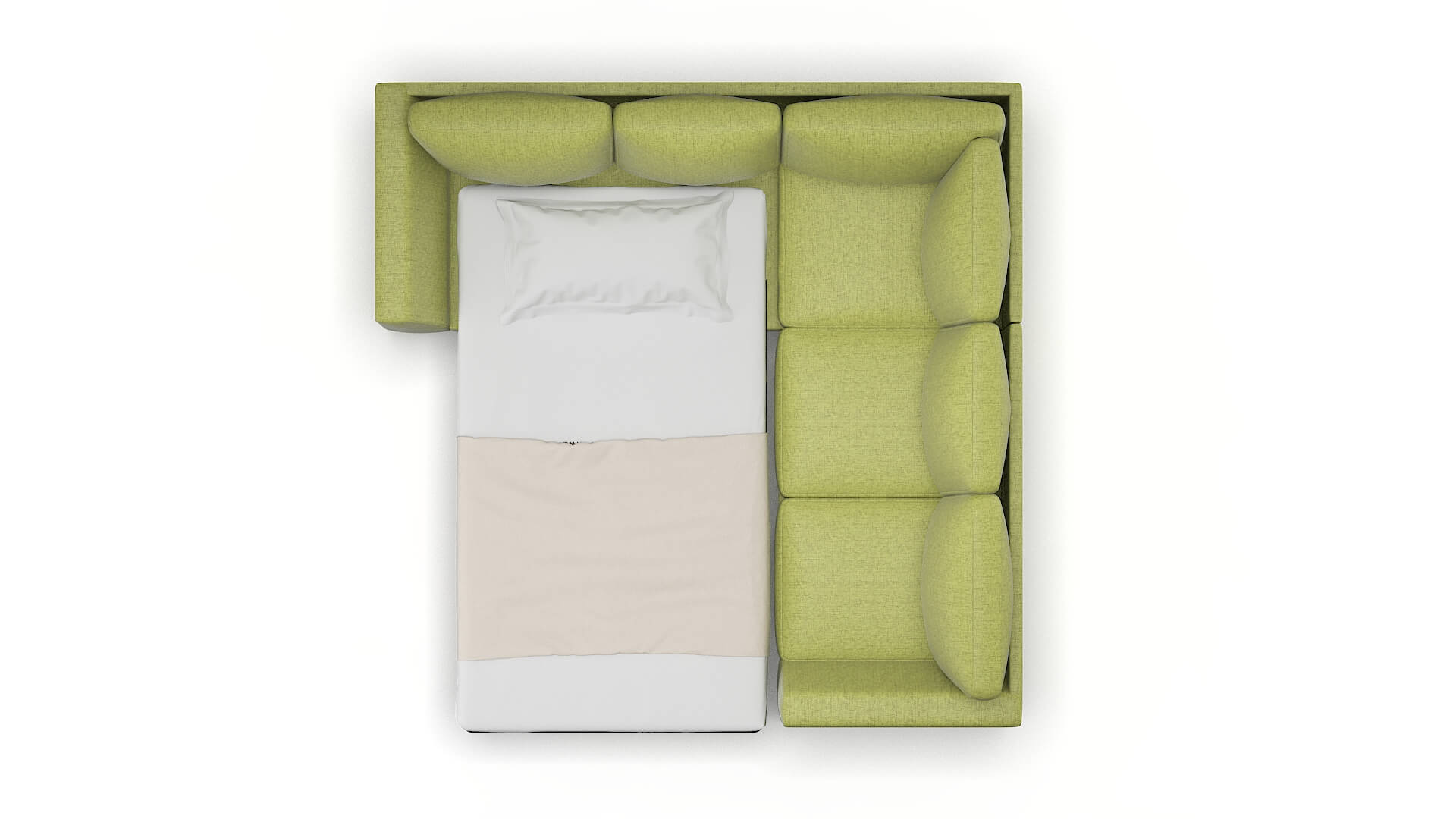 Royal Notion Appletini Sectional Sleeper Espresso legs 3