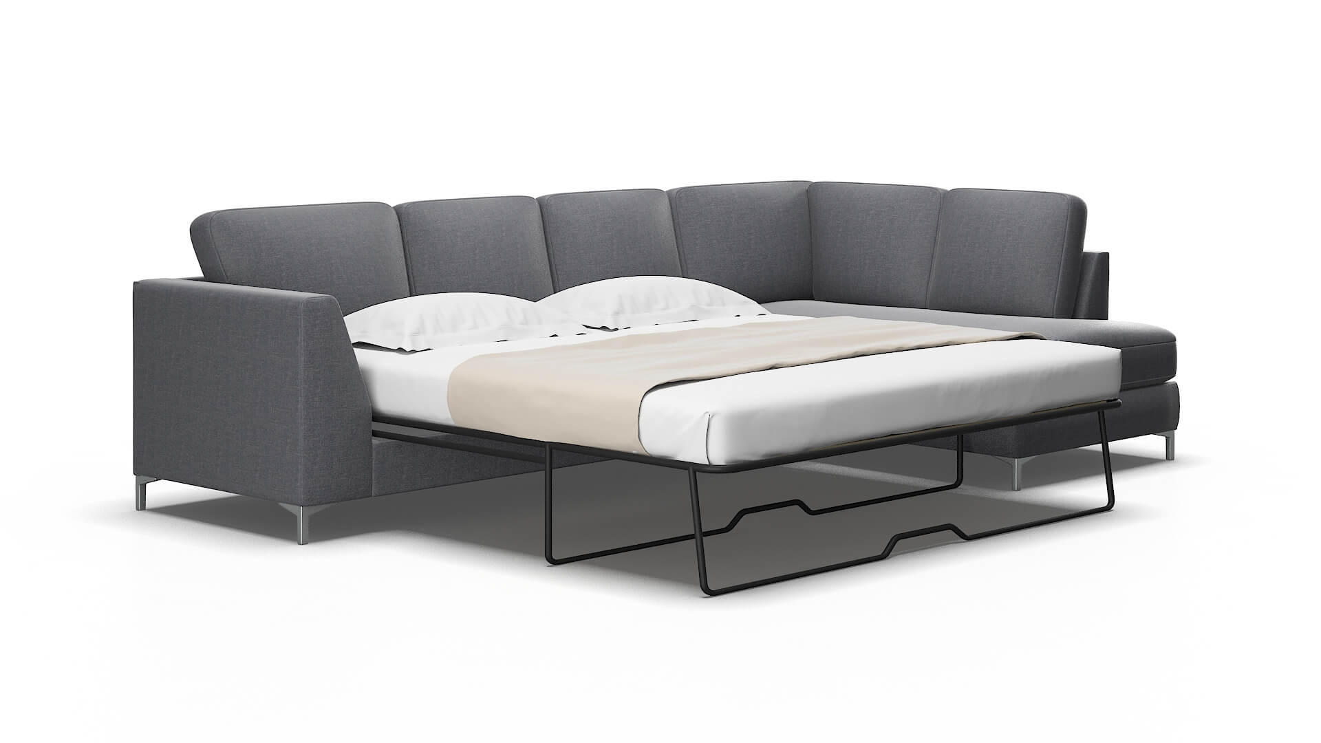 Royal Notion Graphite Panel Sleeper Espresso legs 2