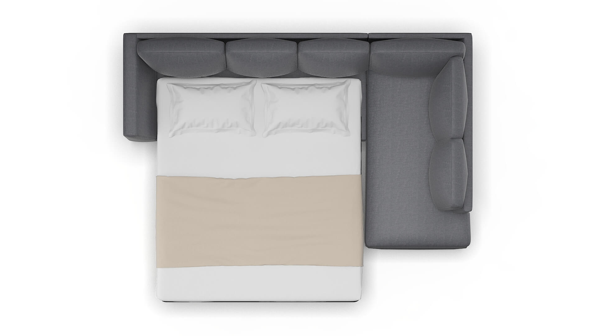 Royal Notion Graphite Panel Sleeper Espresso legs 3