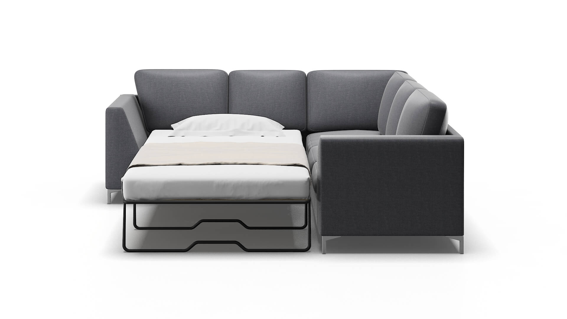Royal Notion Graphite Sectional Sleeper Espresso legs 1
