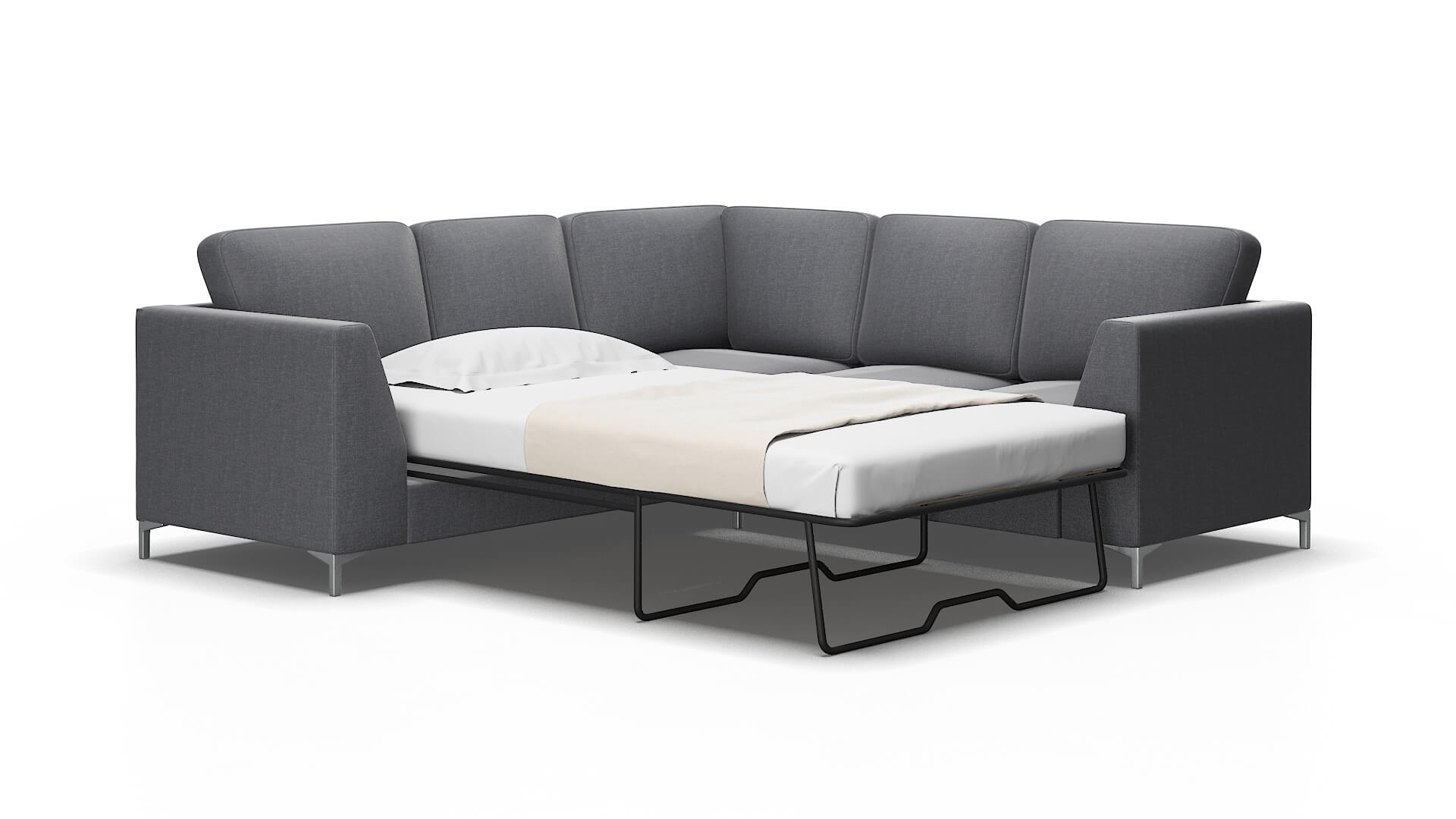Royal Notion Graphite Sectional Sleeper Espresso legs 2