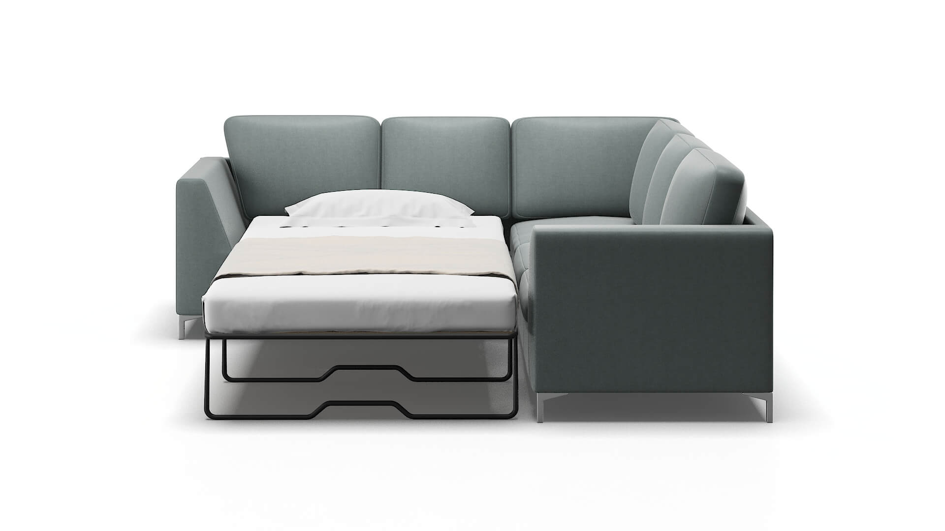 Royal Oakley Baltic Sectional Sleeper Espresso legs 1