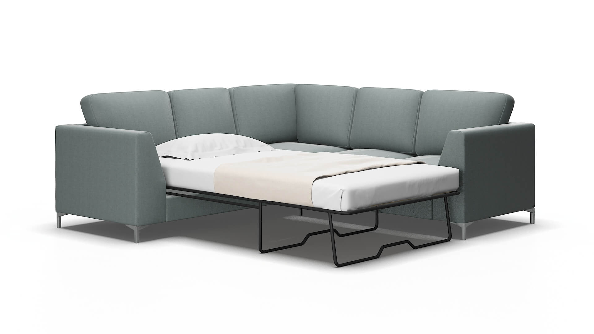 Royal Oakley Baltic Sectional Sleeper Espresso legs 2