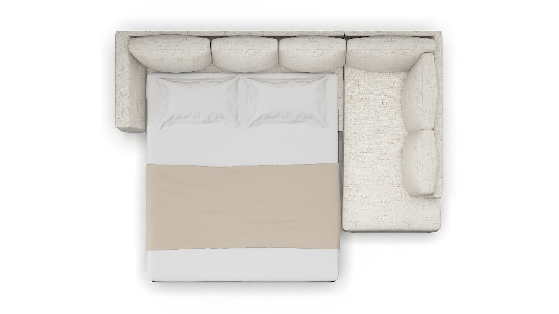 Royal Oceanside Natural Panel Sleeper Espresso legs 3