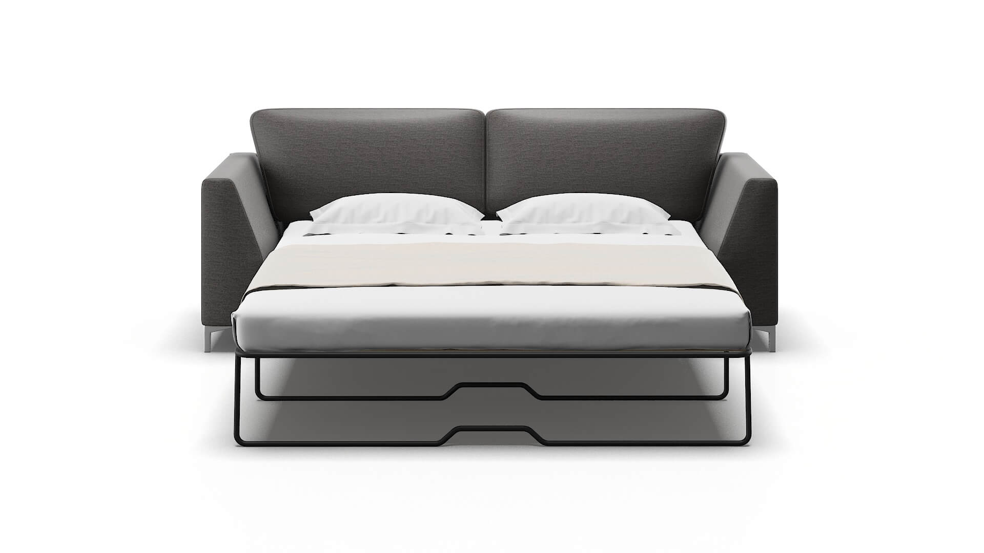 Royal Oscar Charcoal Sofa Sleeper Espresso legs 1