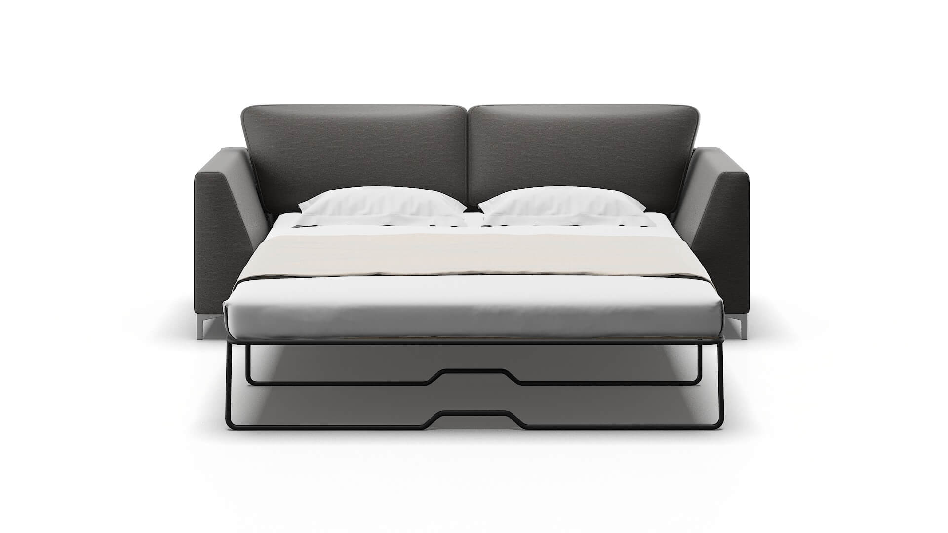 Royal Oscar Grey Sofa Sleeper Espresso legs 1