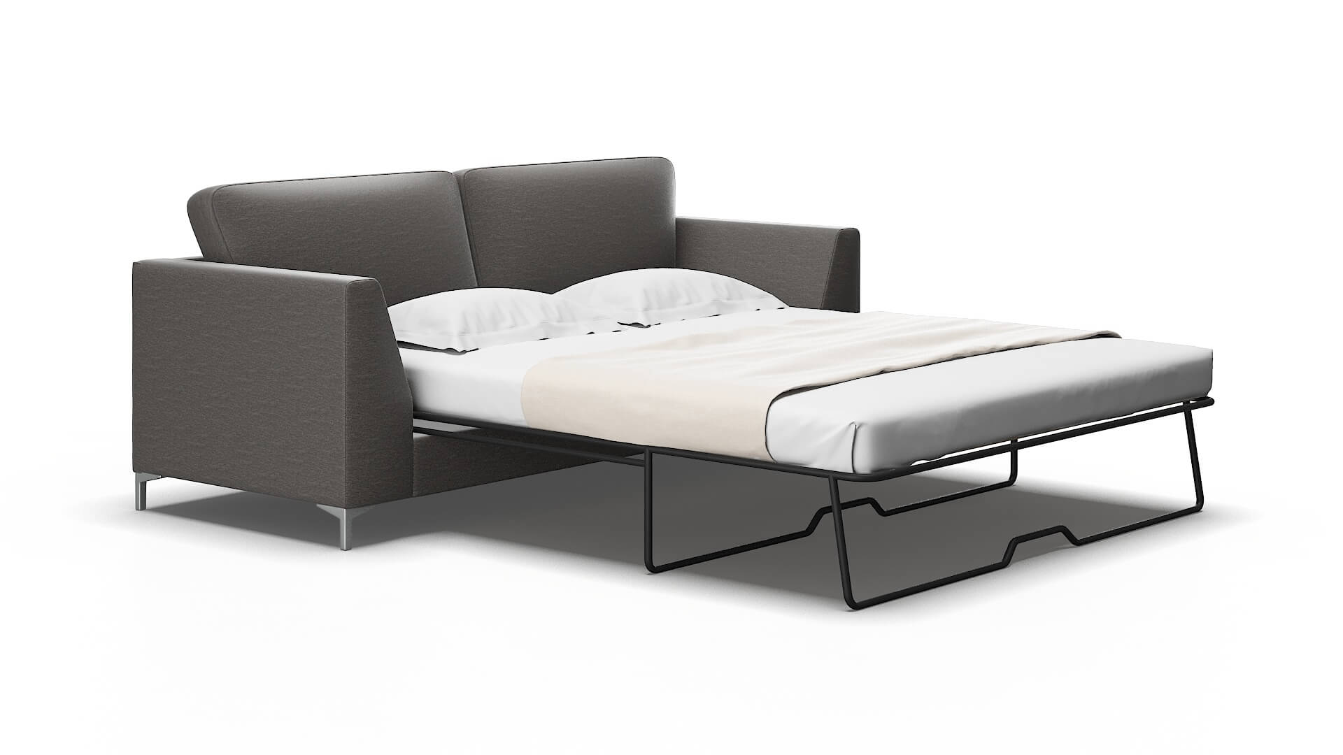Royal Oscar Grey Sofa Sleeper Espresso legs 2