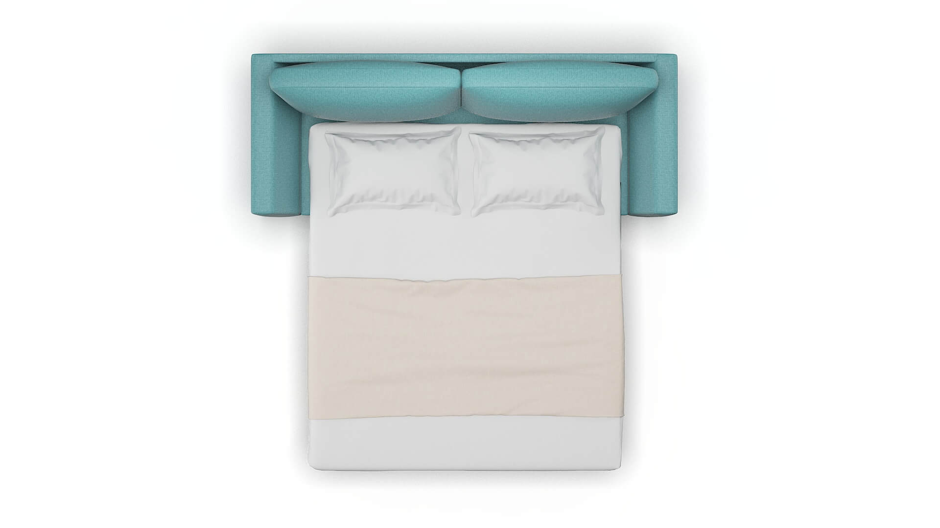 Royal Parker Turquoise Sofa Sleeper Espresso legs 3