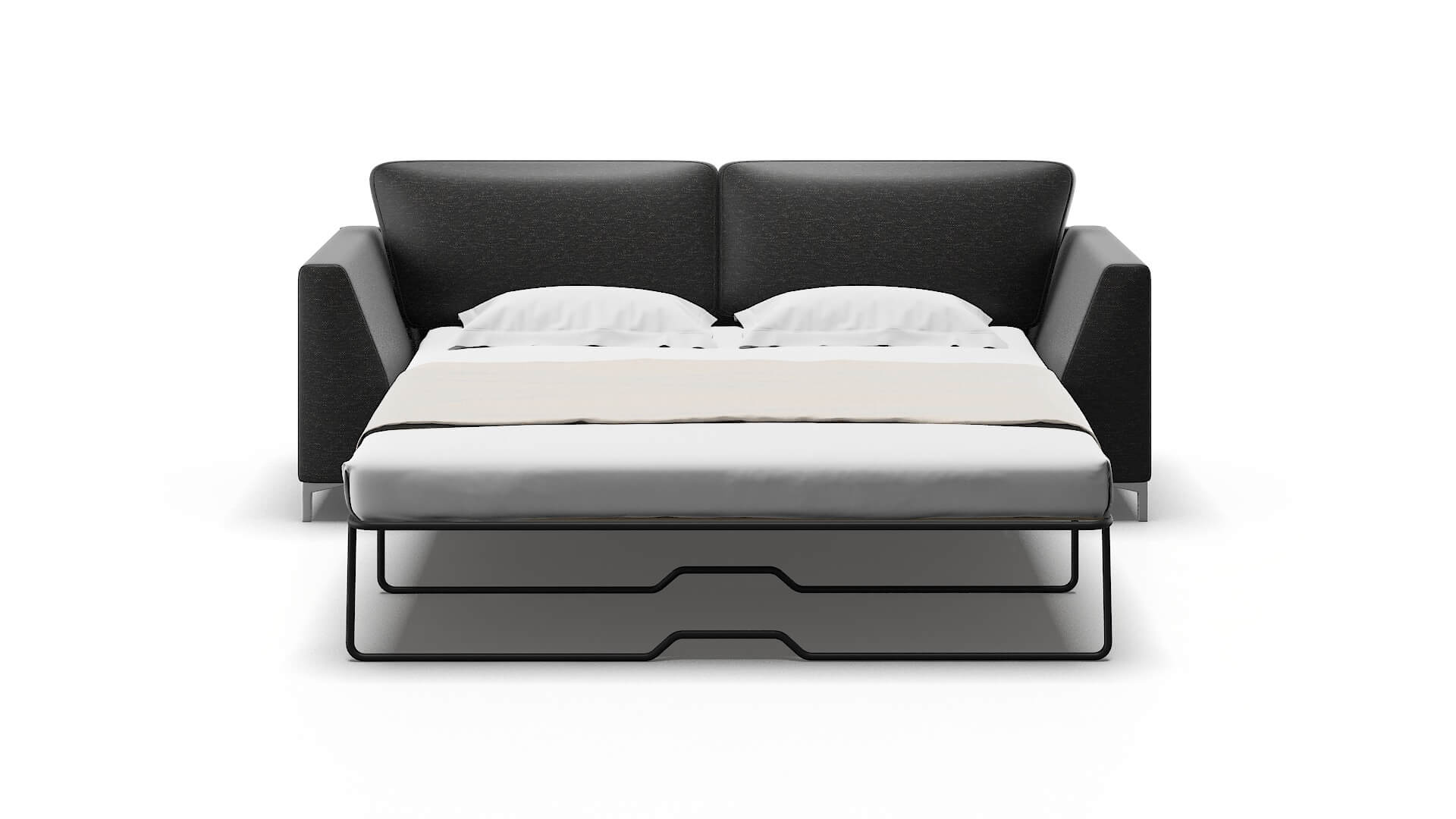 Royal Phoenix Charcoal Sofa Sleeper Espresso legs 1